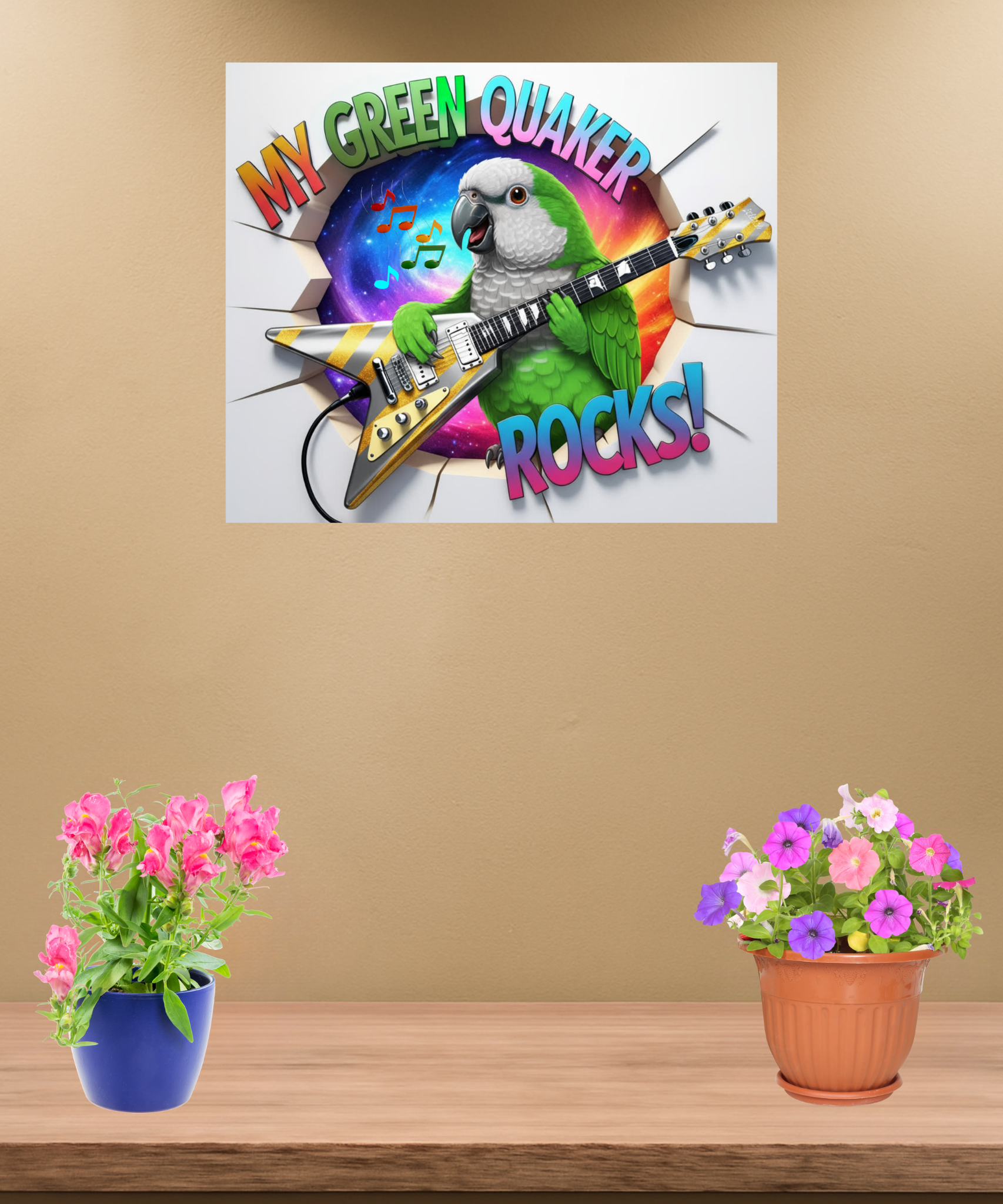 Green Quaker Rocks Wall-Hanging