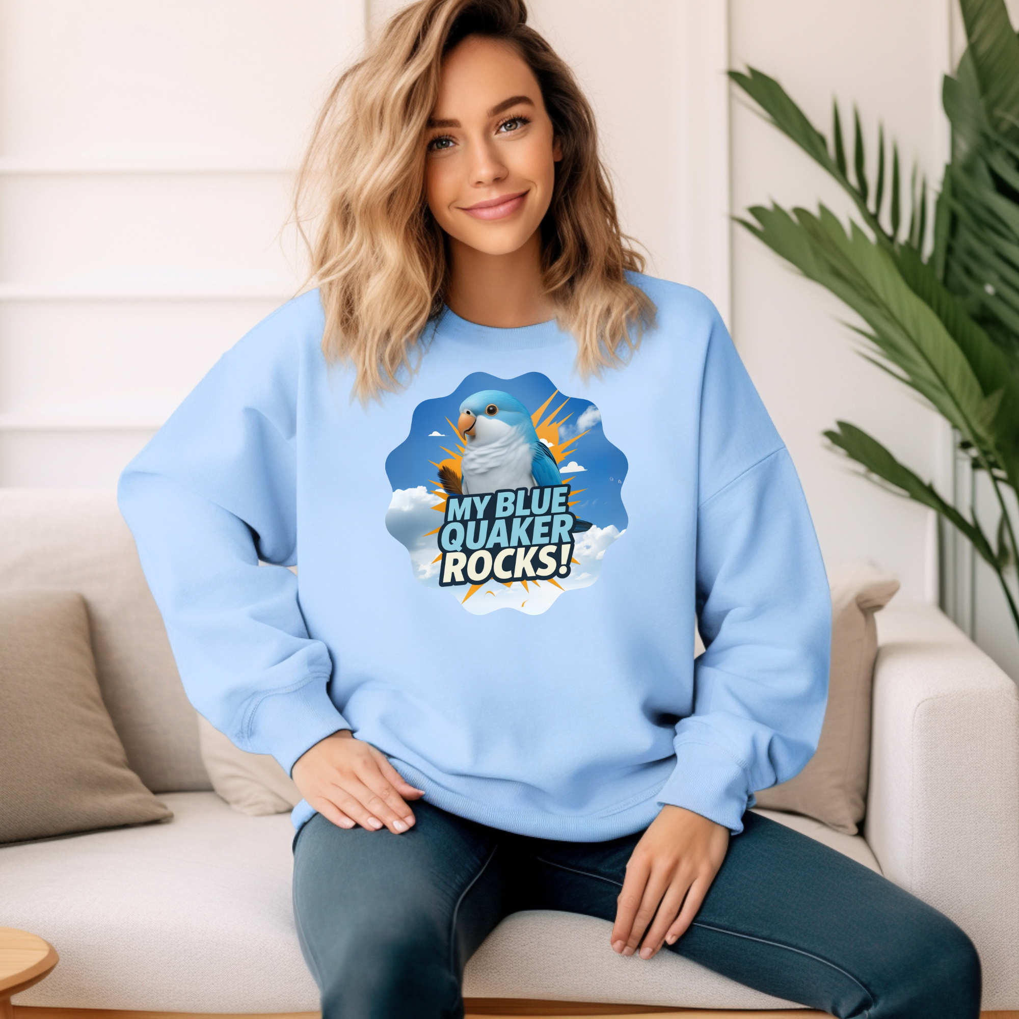 Blue Quaker Rocks Sweatshirt