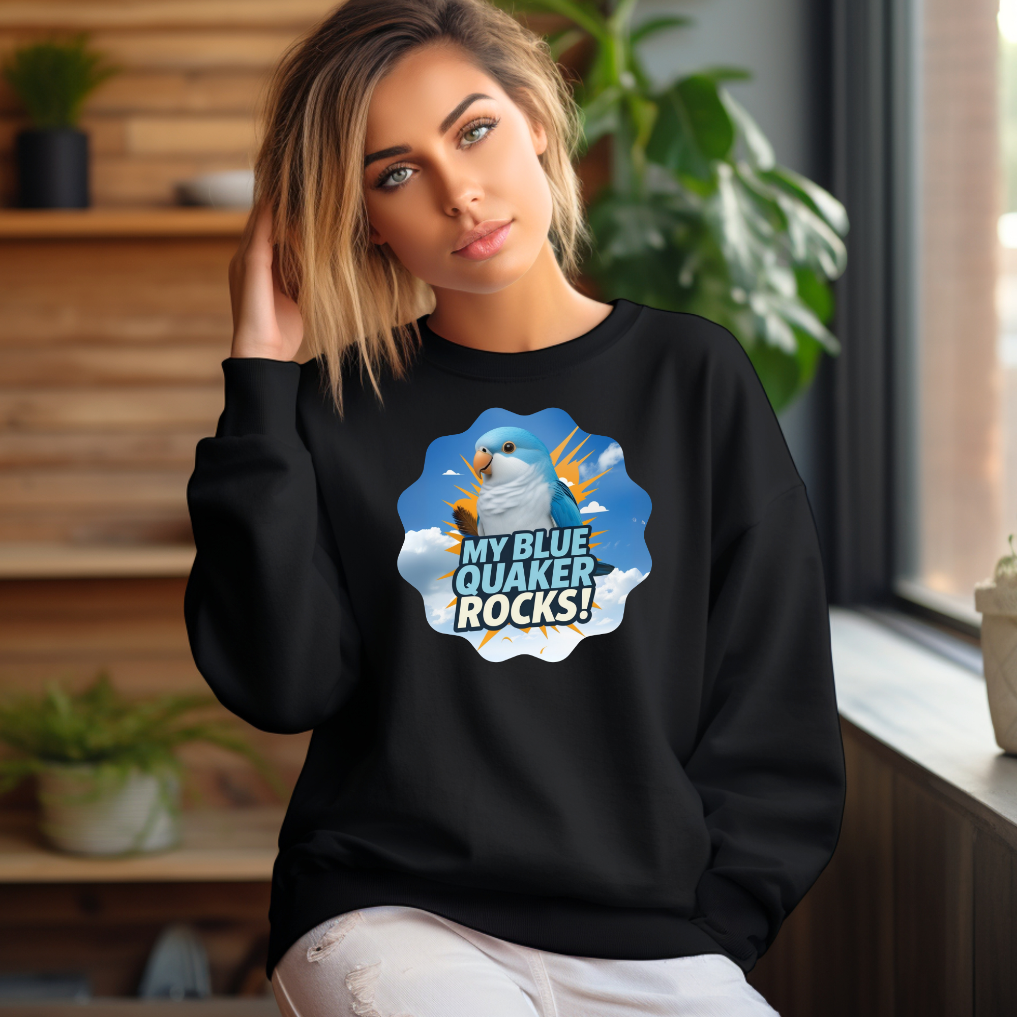 Blue Quaker Rocks Sweatshirt
