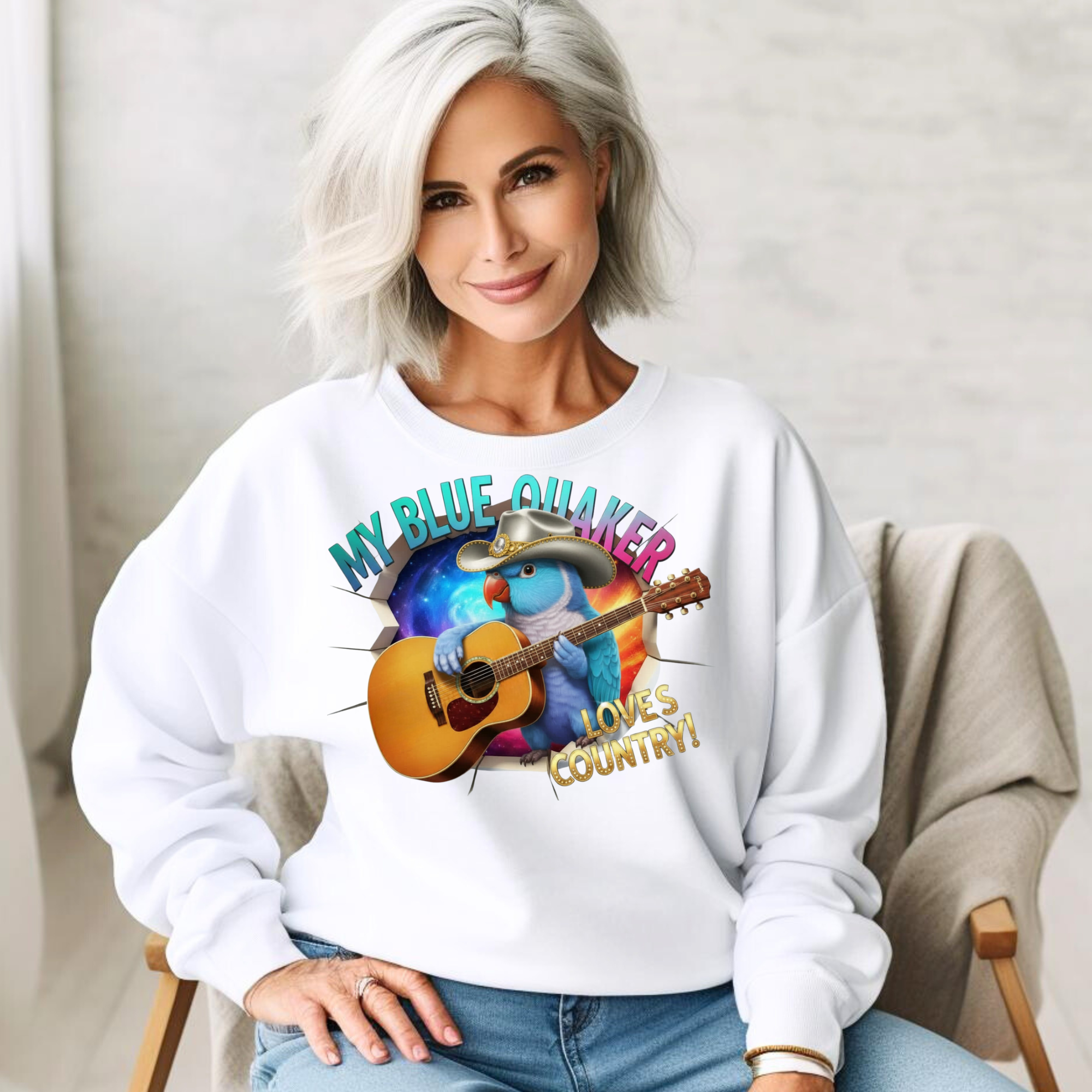 My Blue Quaker Loves Country Sweatshirt