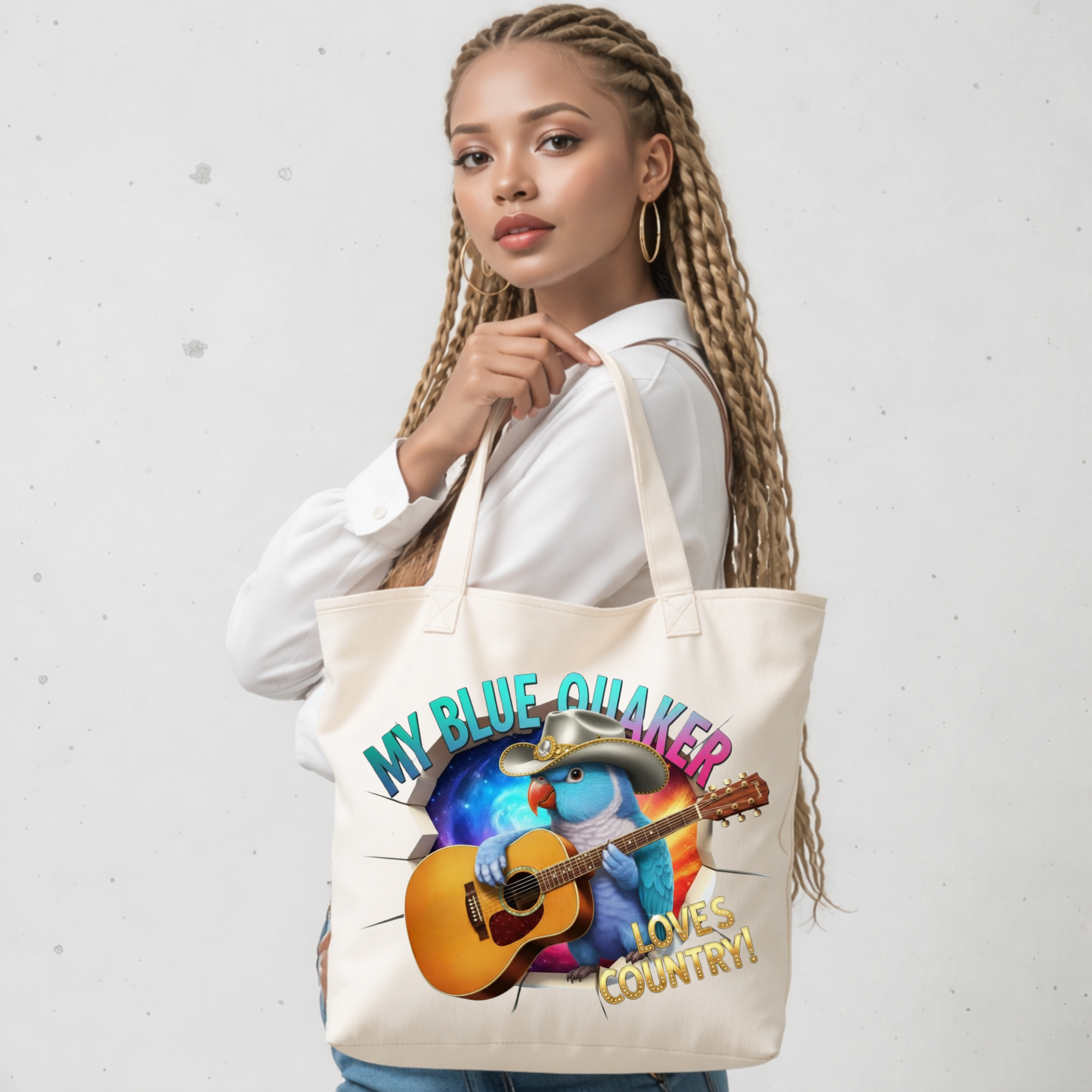 Blue Quaker Breakthrough Tote Bag