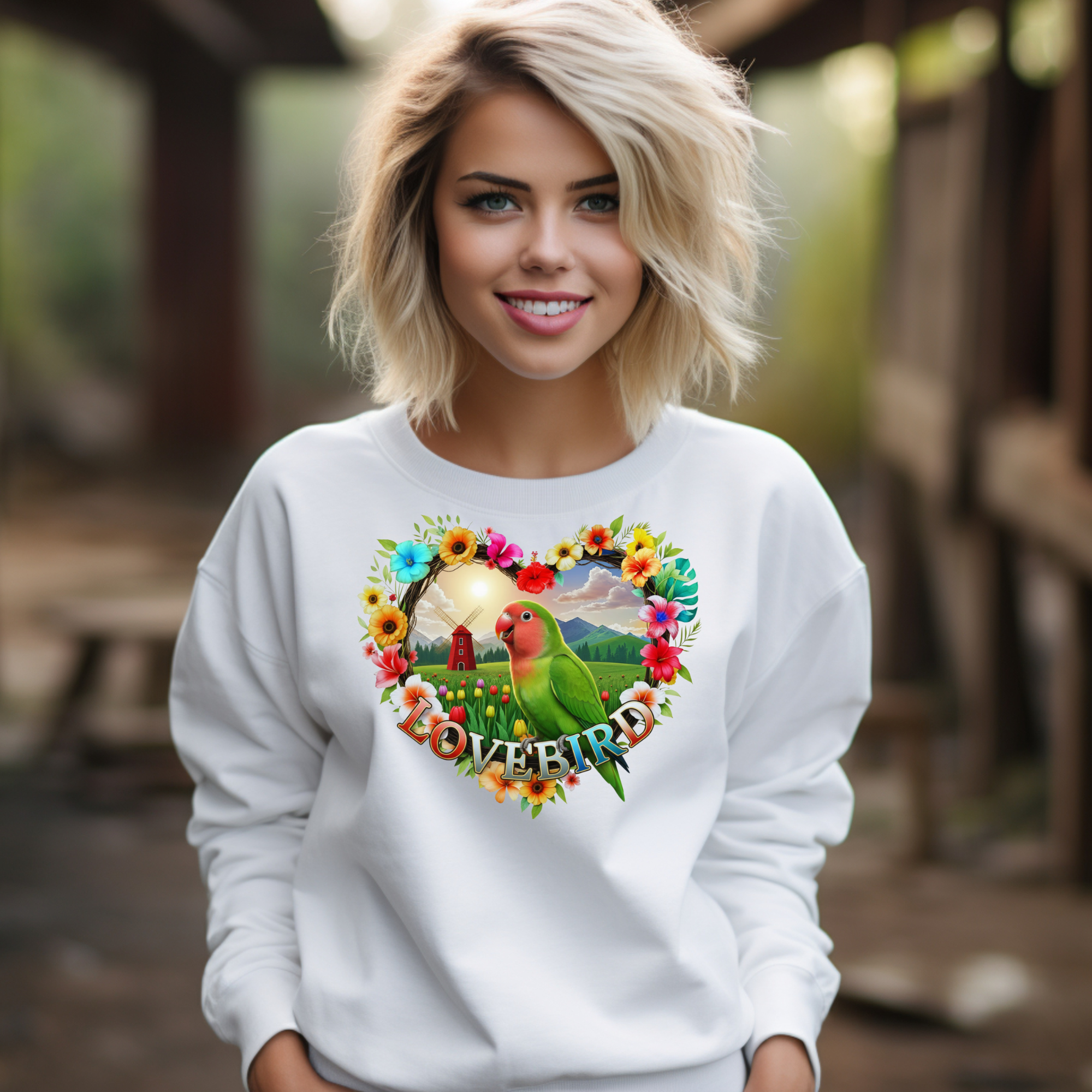 Lovebird Floral Sweatshirt