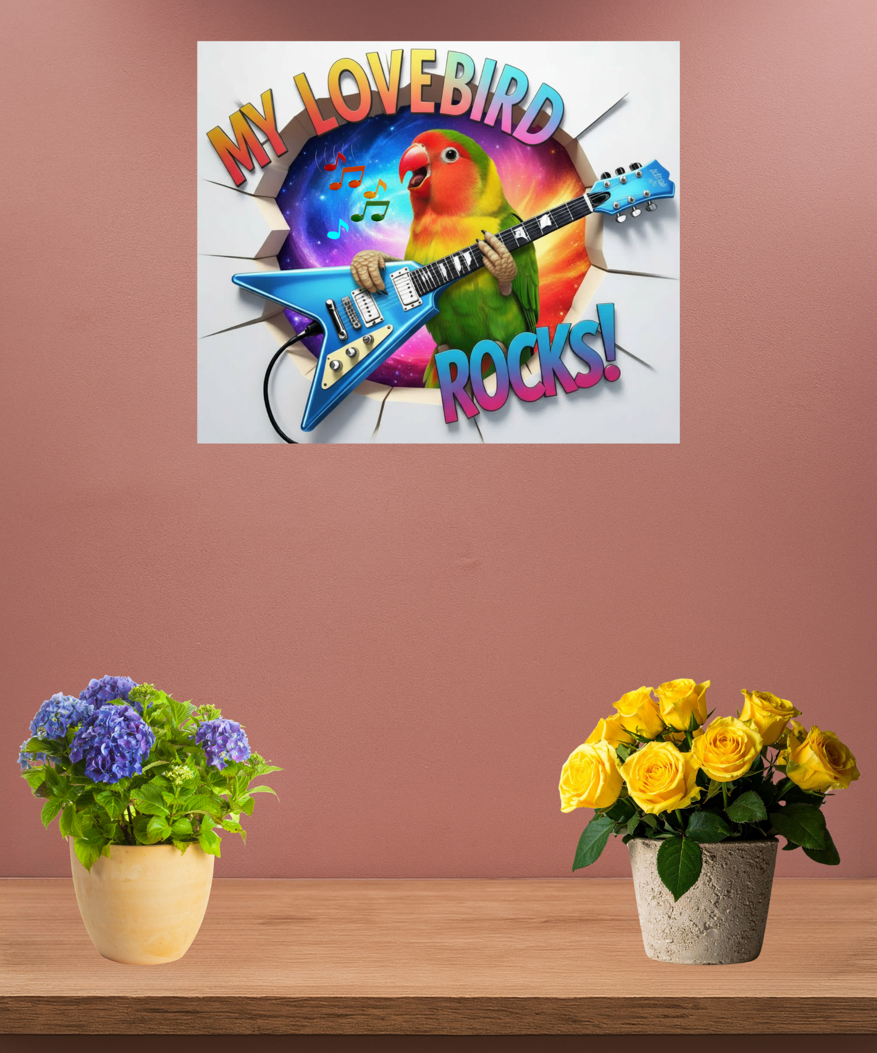 My Lovebird Rocks Wall-Hanging