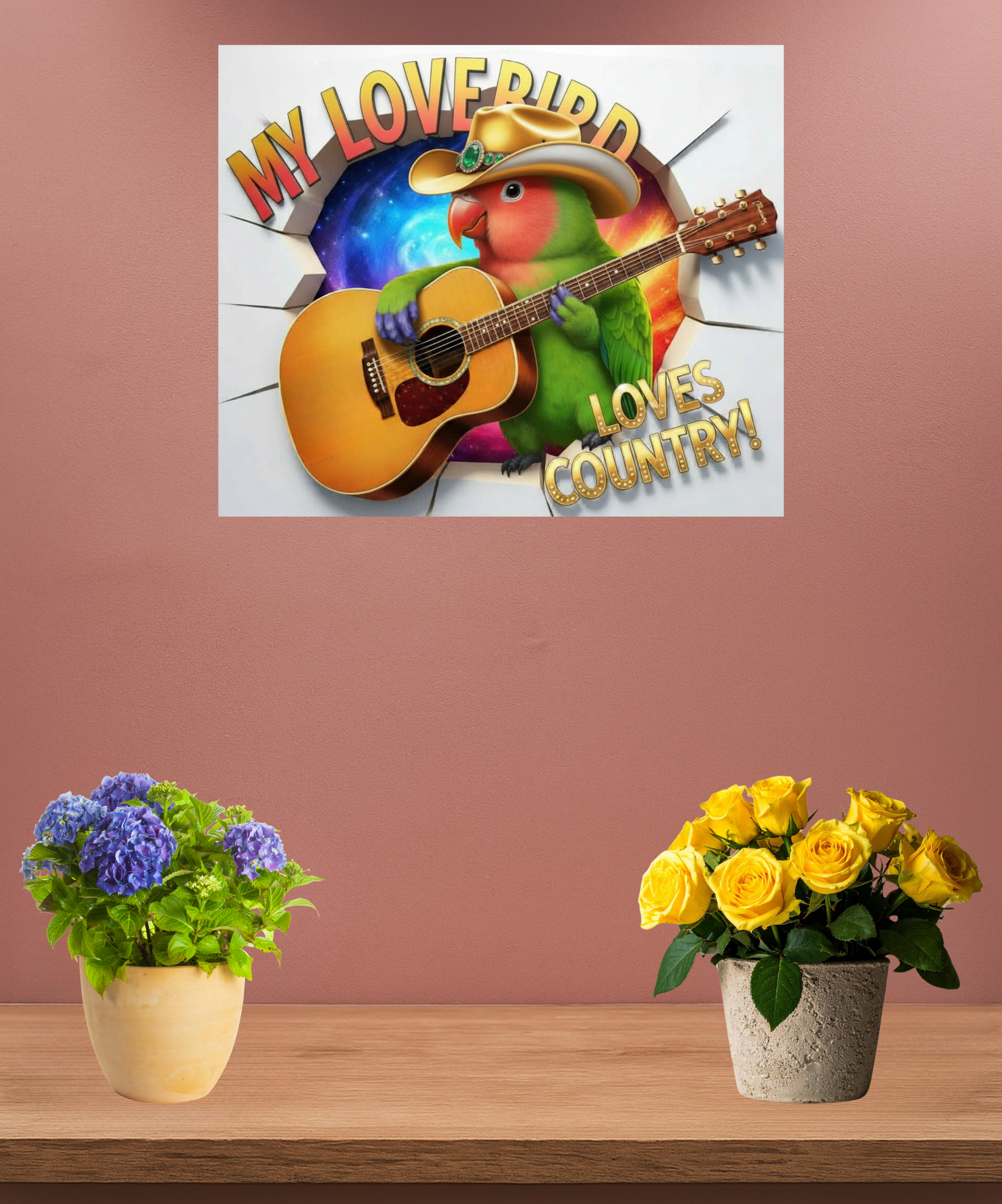 Lovebird Breakthrough Wall-Hanging