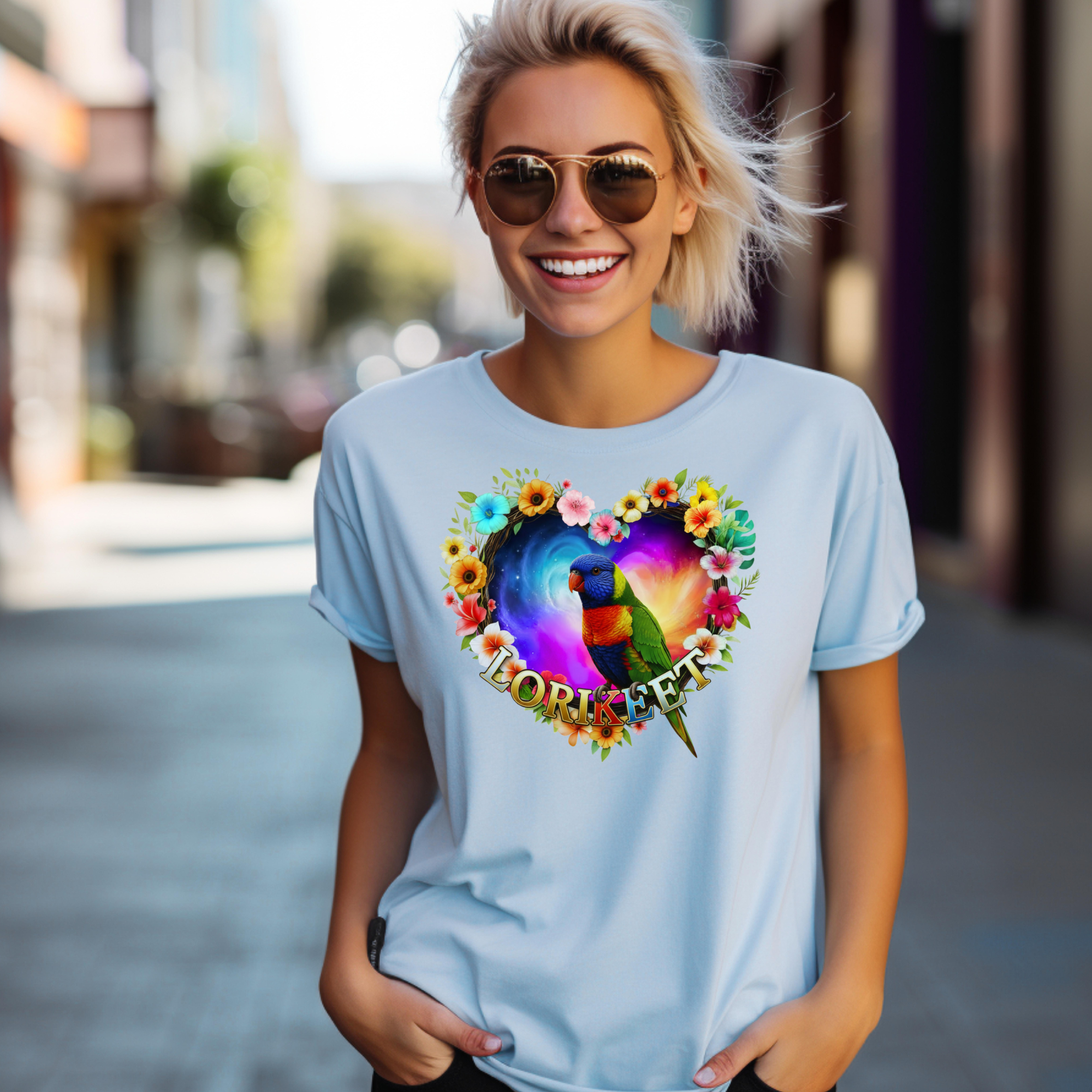 Rainbow Lorikeet Art T-Shirt