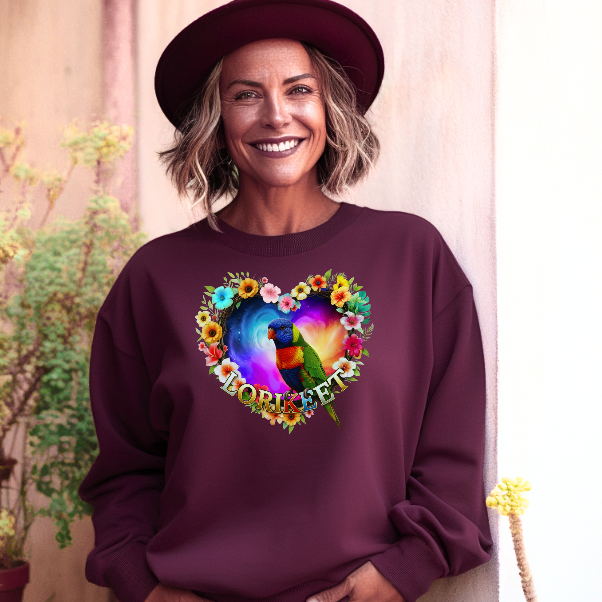 Rainbow Lorikeet Art Sweatshirt