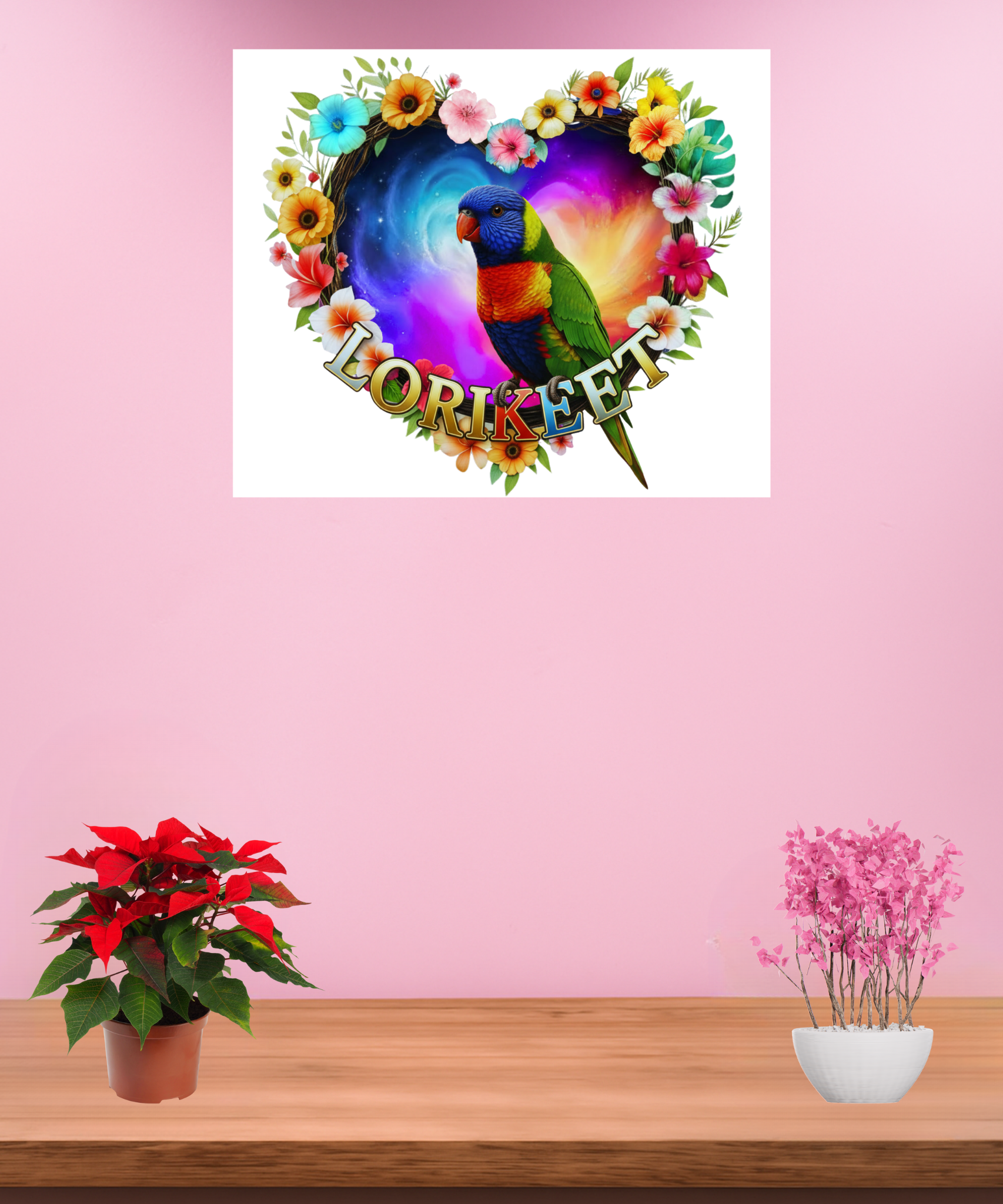 Rainbow Lorikeet Art Wall-Hanging