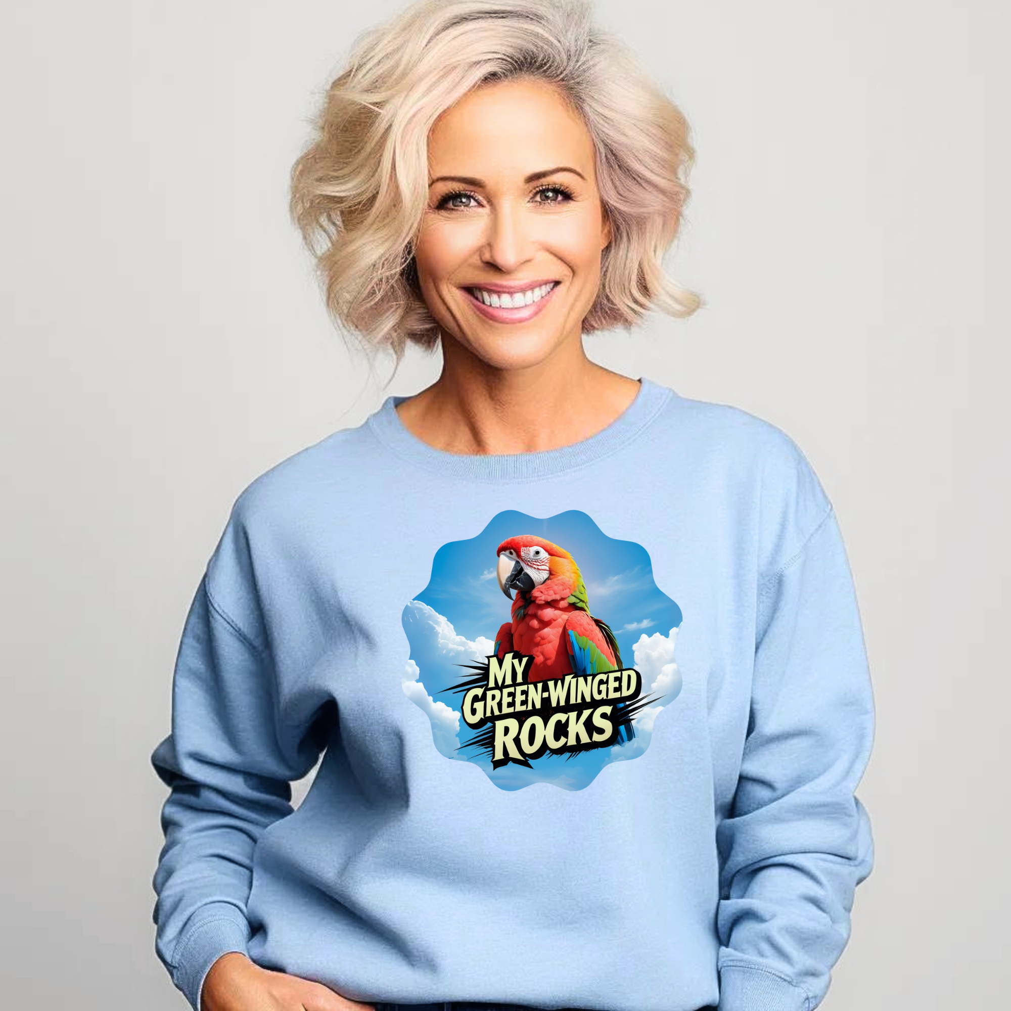 Green Winged Rocks Sweatshirt