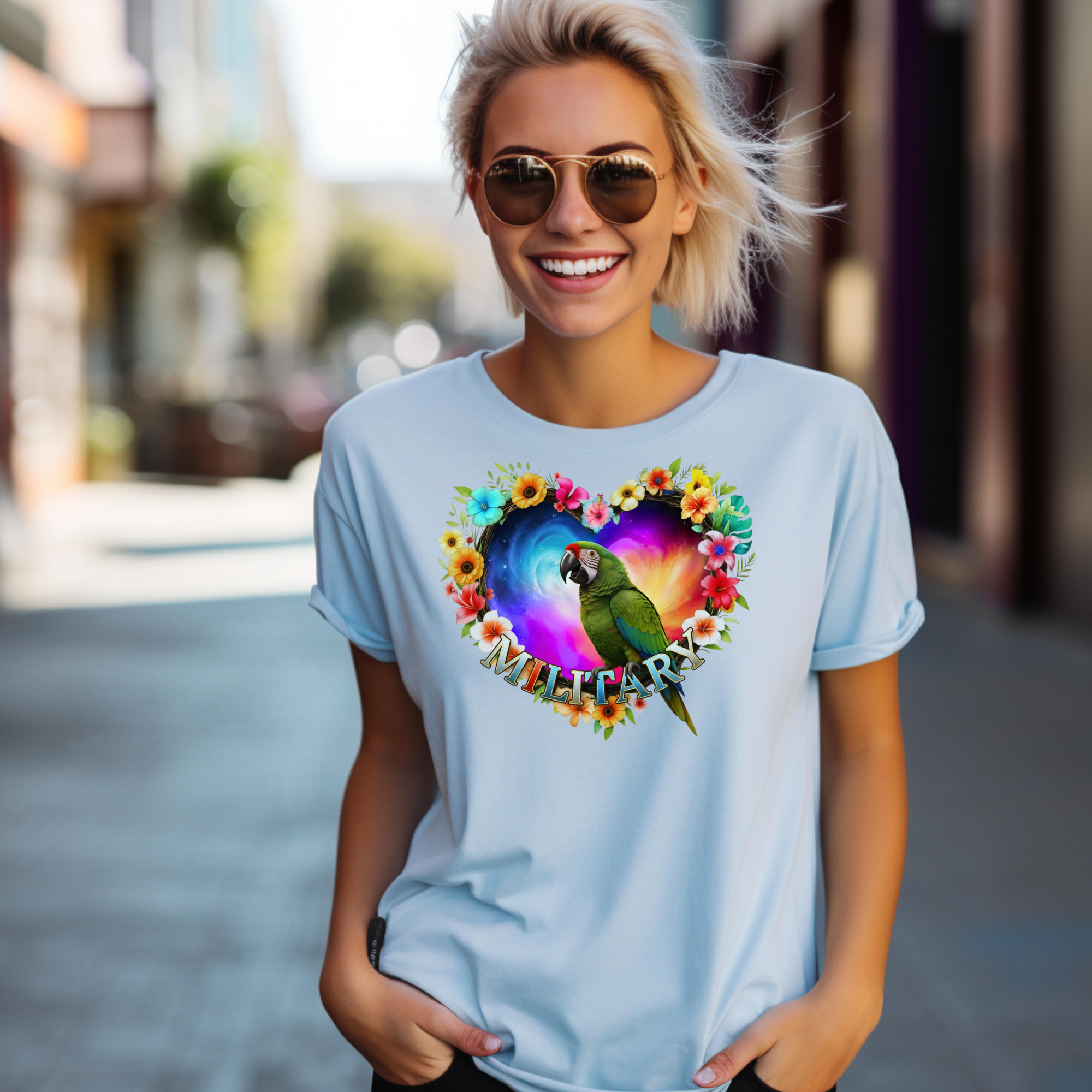 Green Military Bird T-Shirt