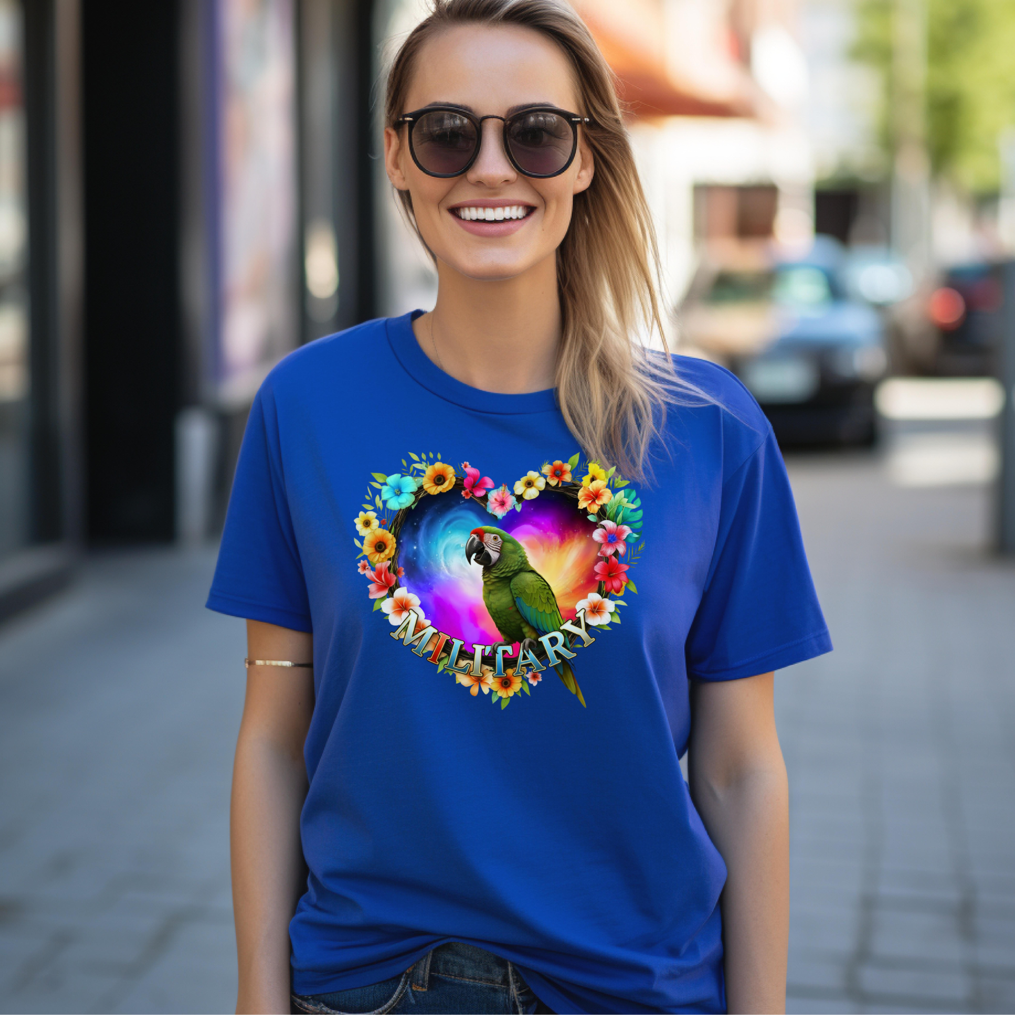 Green Military Bird T-Shirt