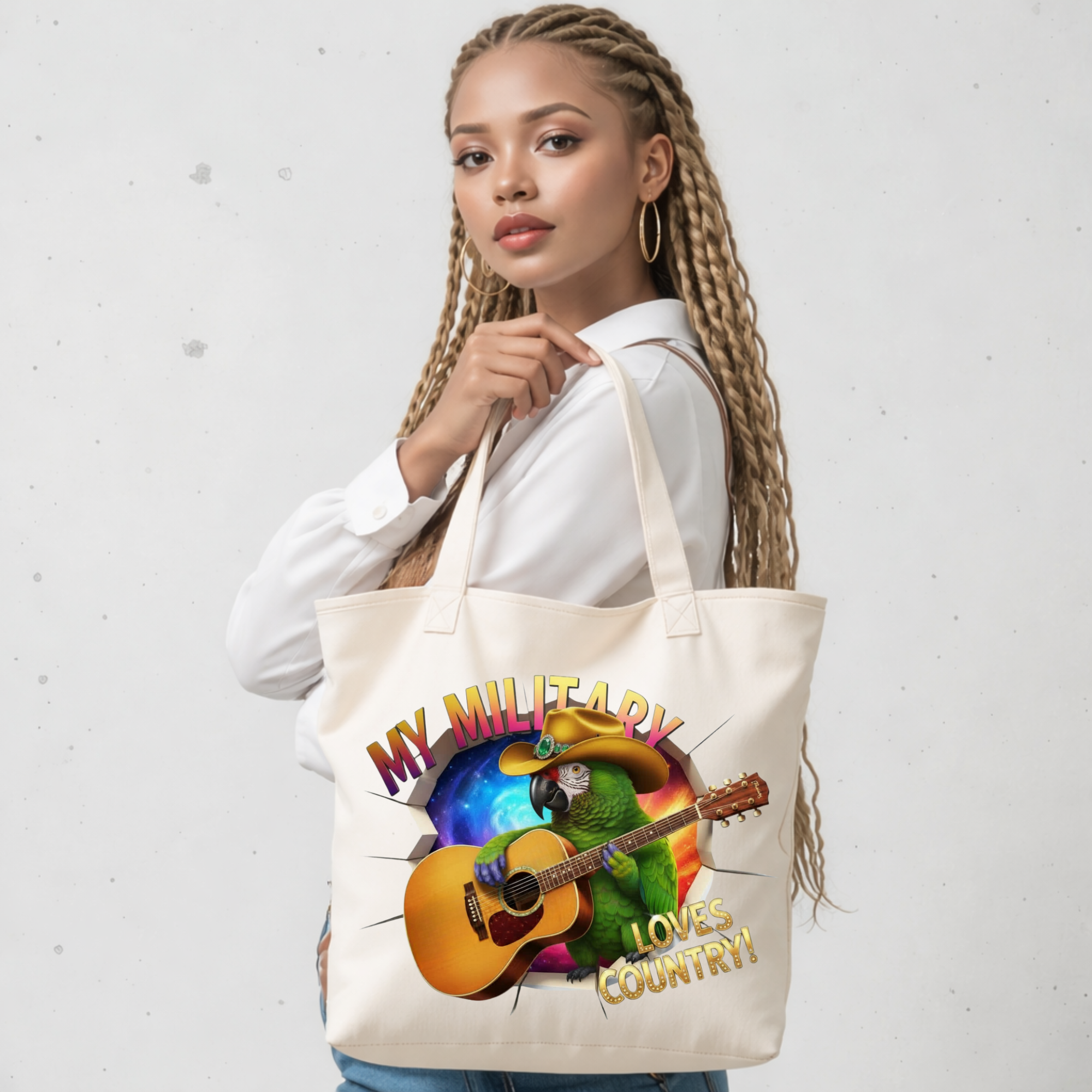 My Military Loves Country Tote Bag