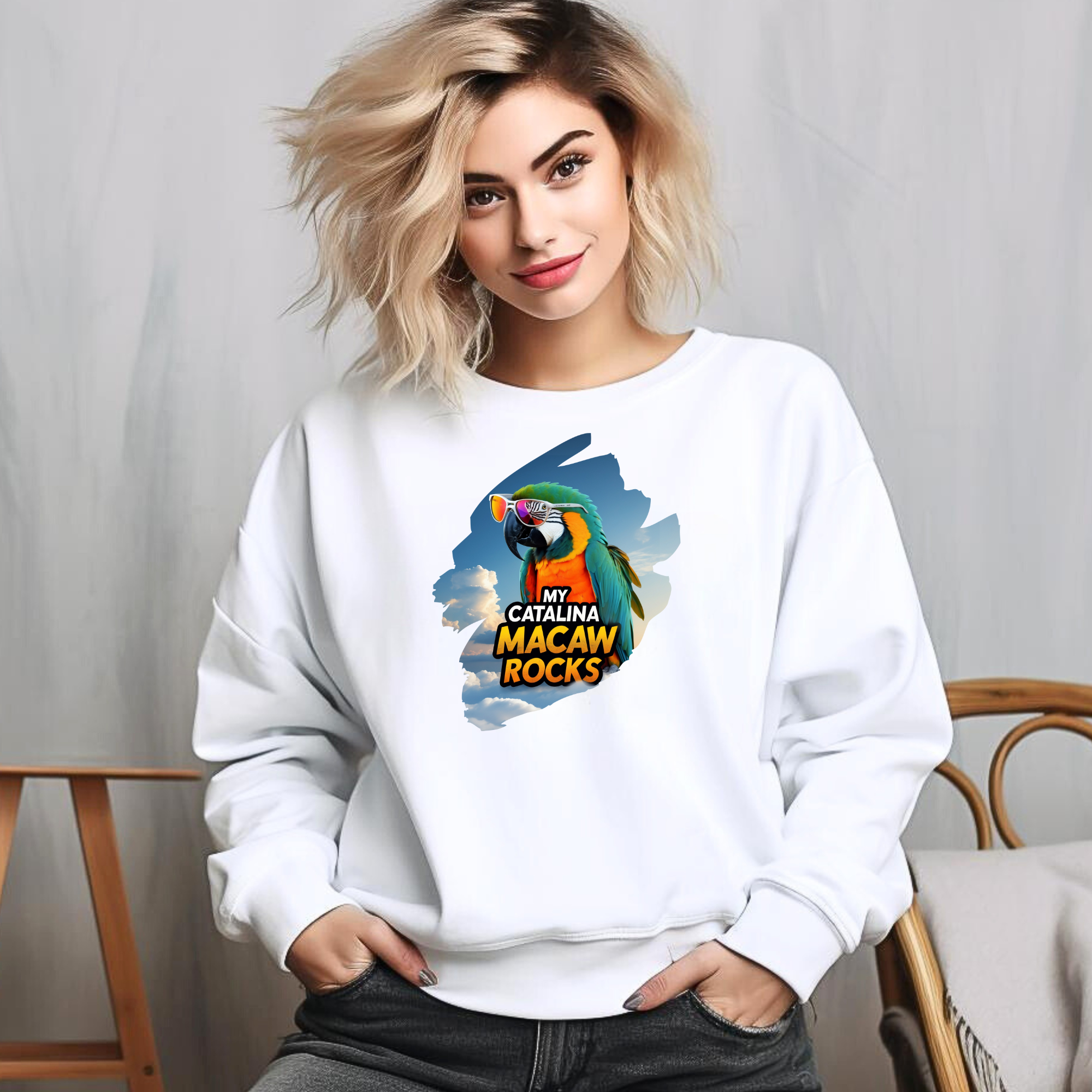 My Catalina Macaw Rocks Sweatshirt