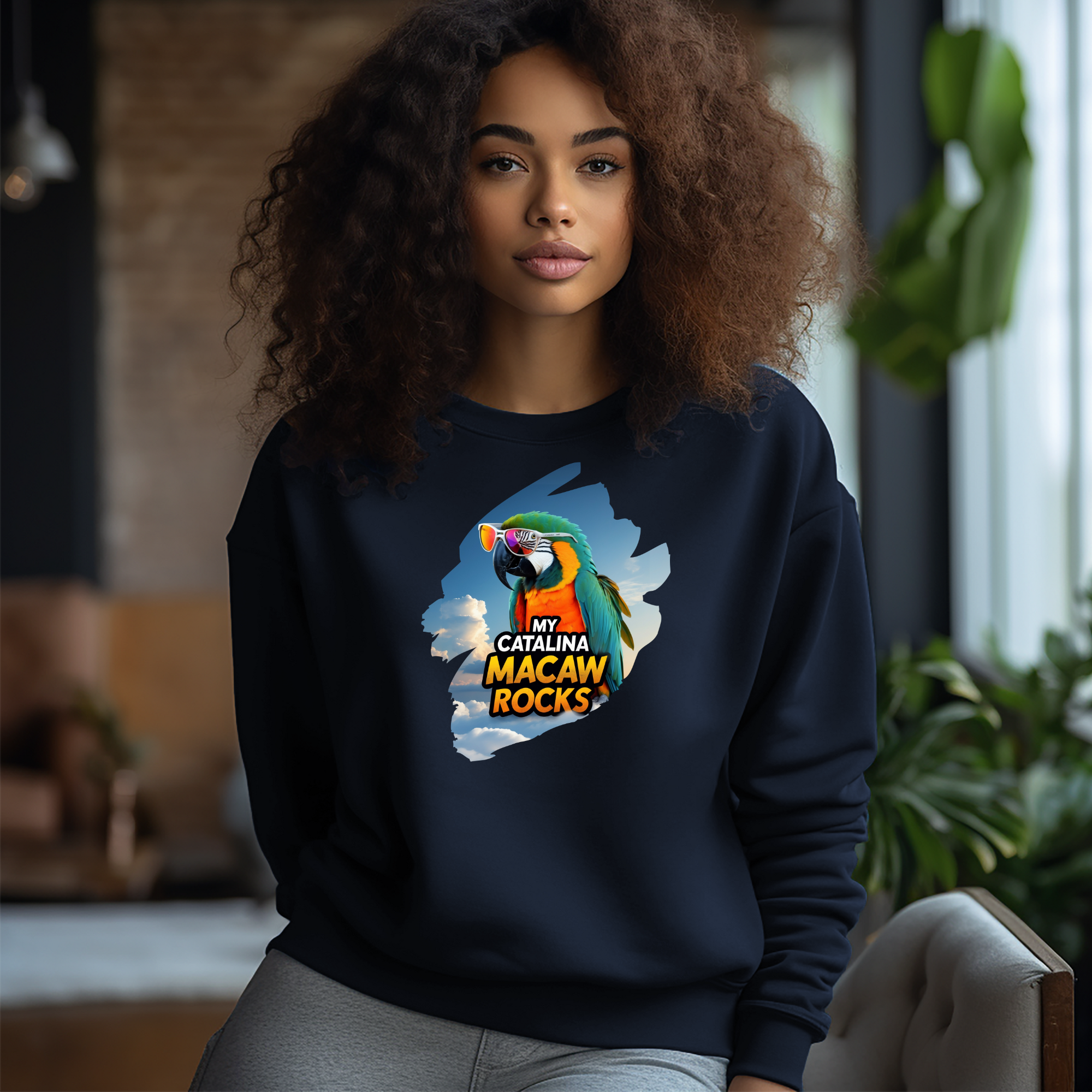 My Catalina Macaw Rocks Sweatshirt