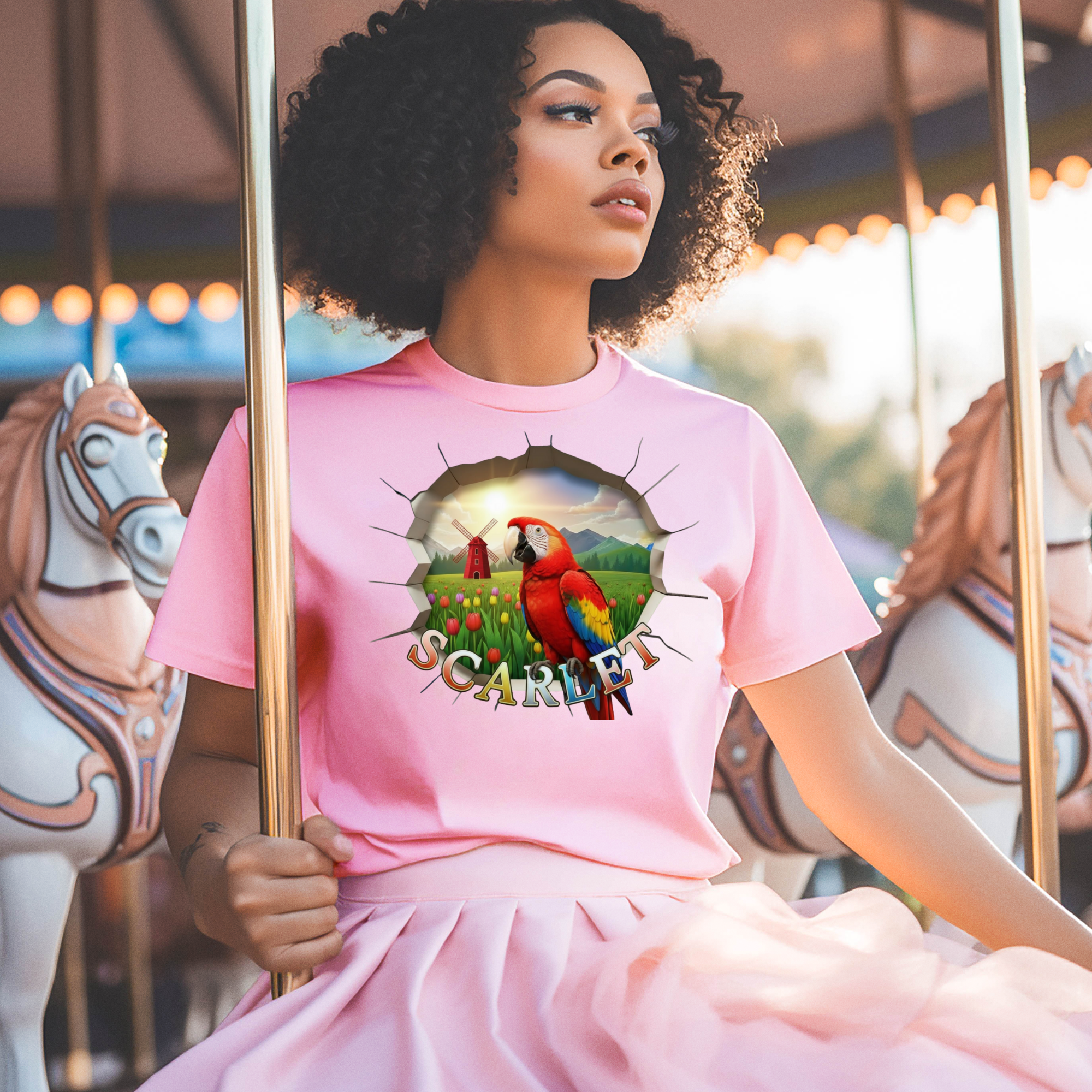 Red Scarlet Bird T-Shirt