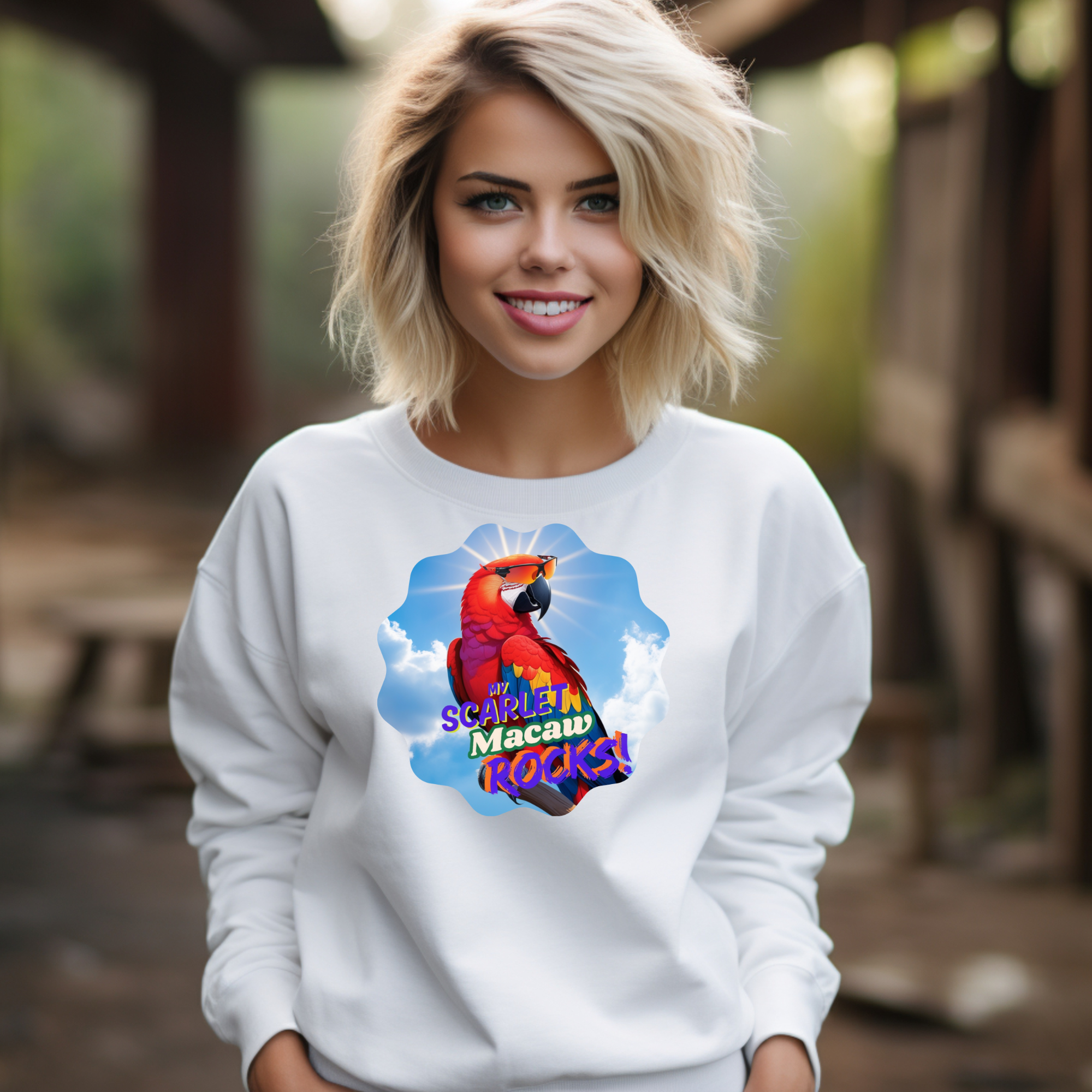 Scarlet Macaw Sweatshirt