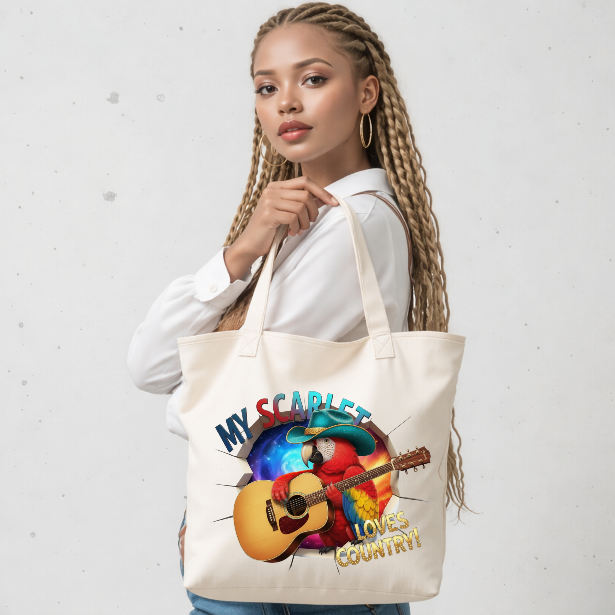 My Scarlet Loves Country Tote Bag