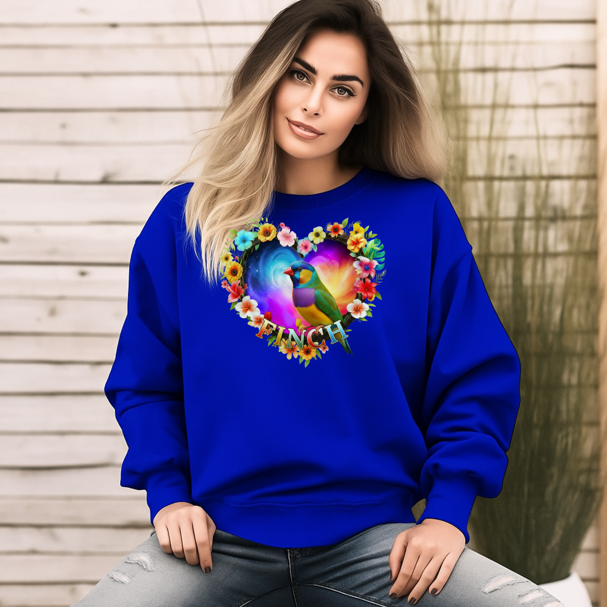 Rainbow Finch Sweatshirt