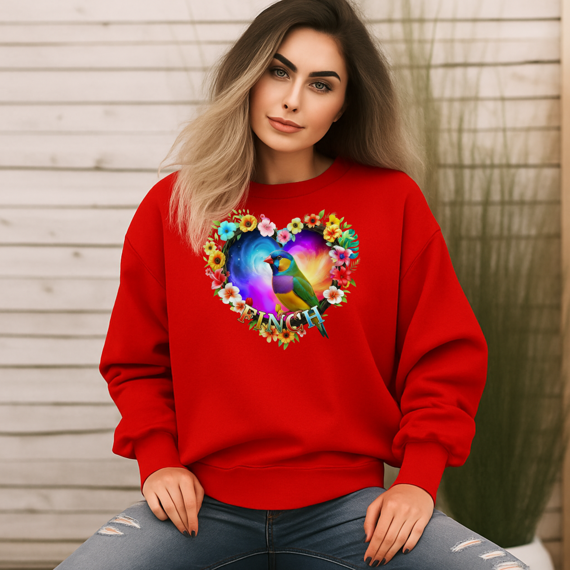 Rainbow Finch Sweatshirt