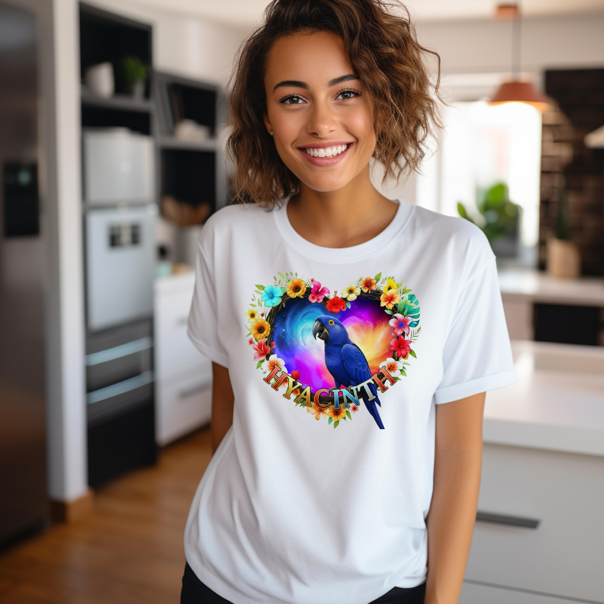 Blue Hyacinth Bird T-Shirt