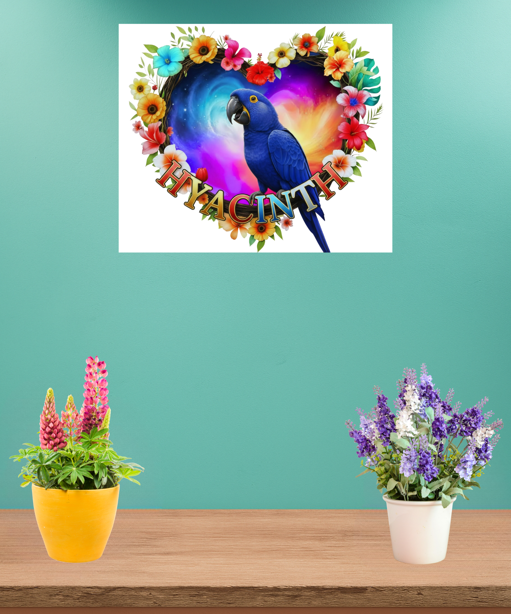Hyacinth Heart Wall-Hanging