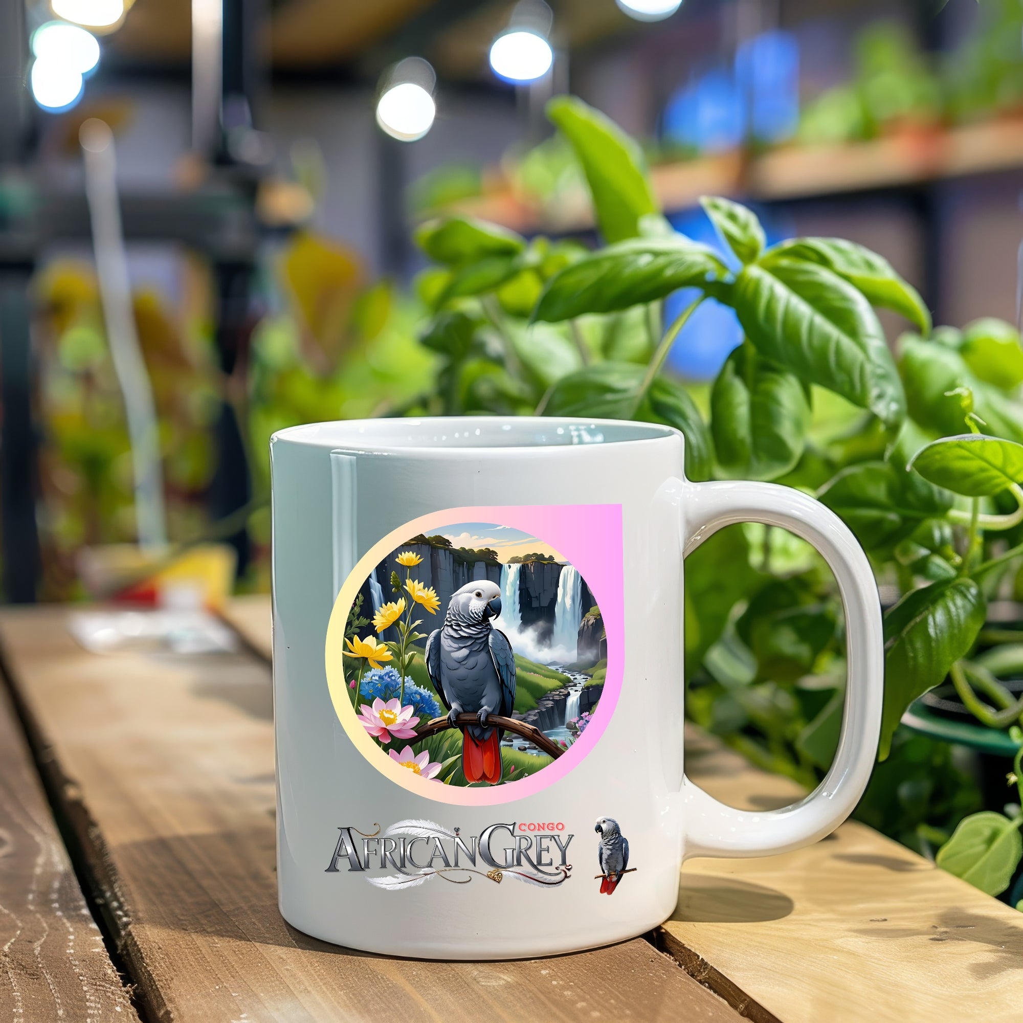 African Grey Congo Mug