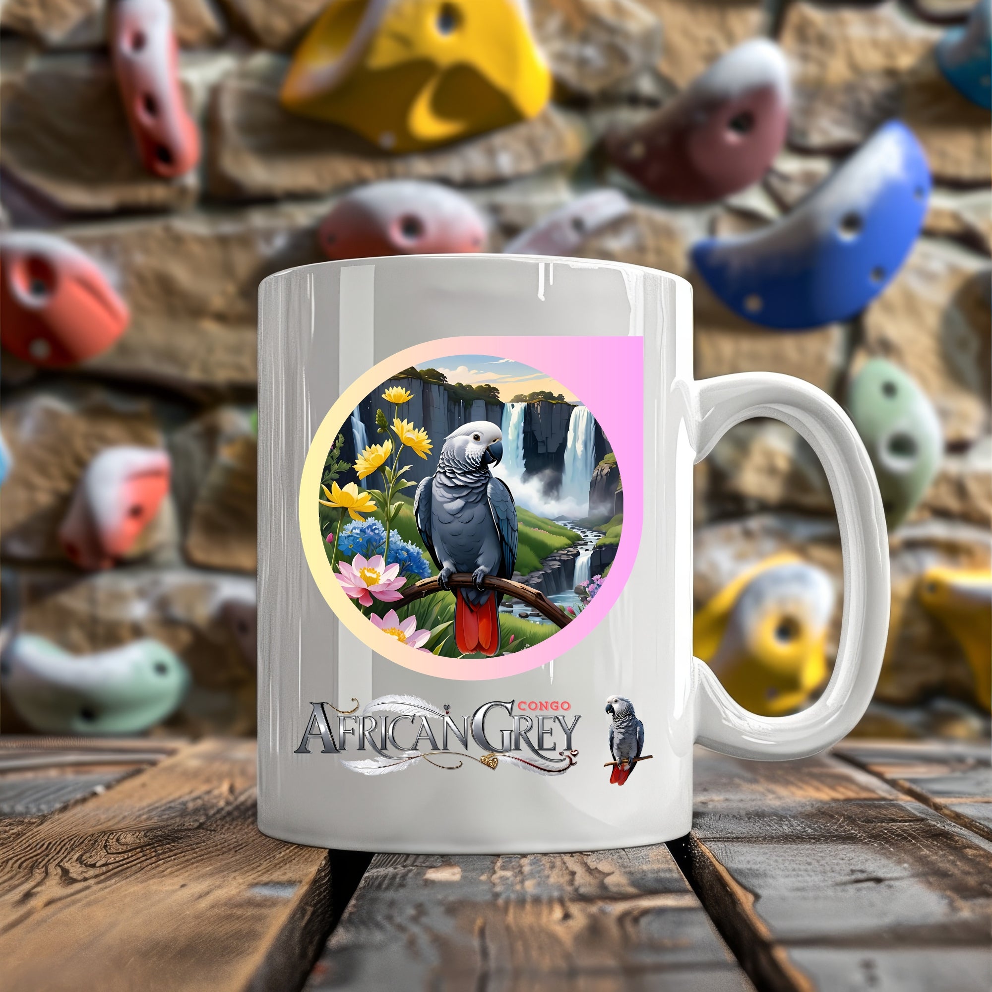 African Grey Congo Mug