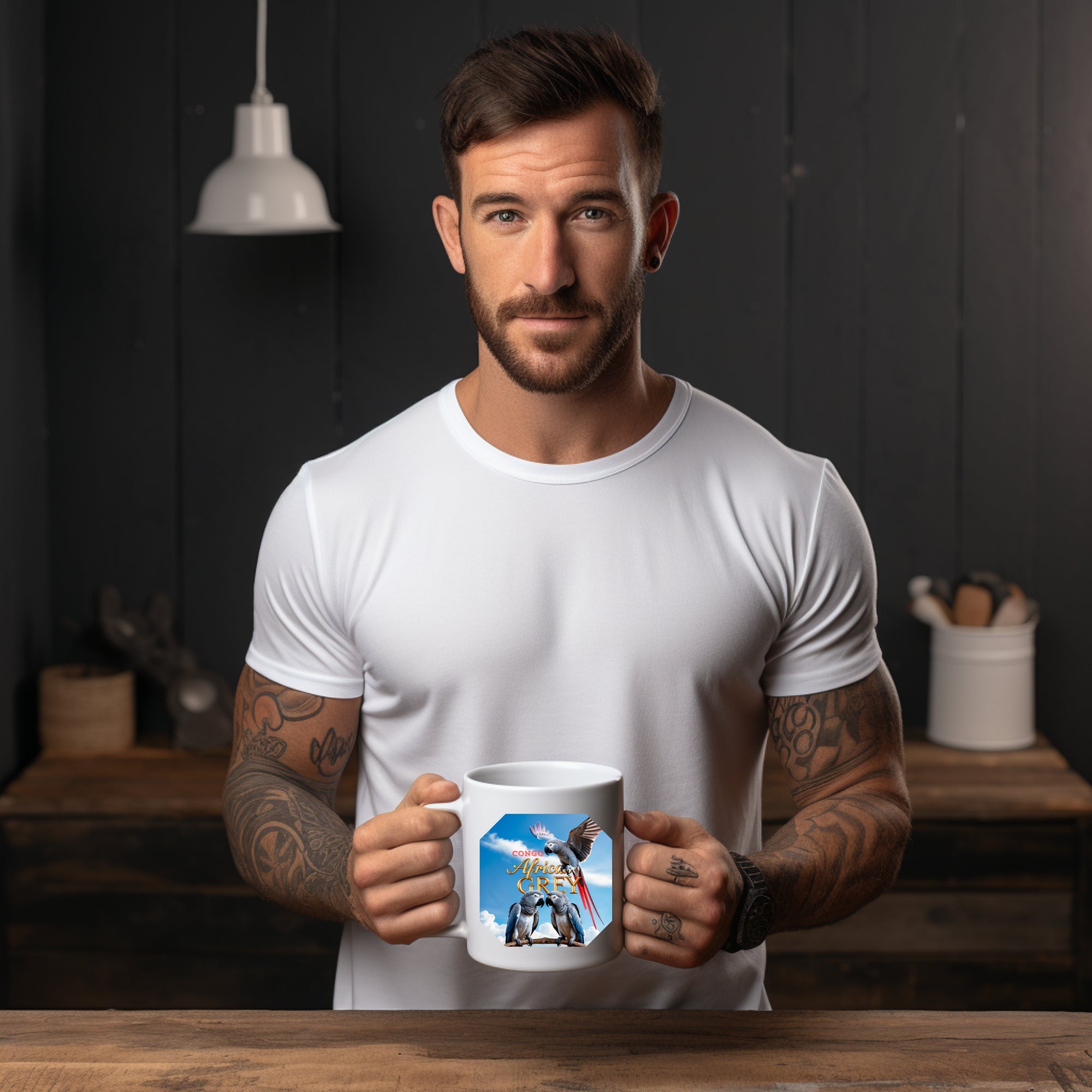 African Grey Congo Mug