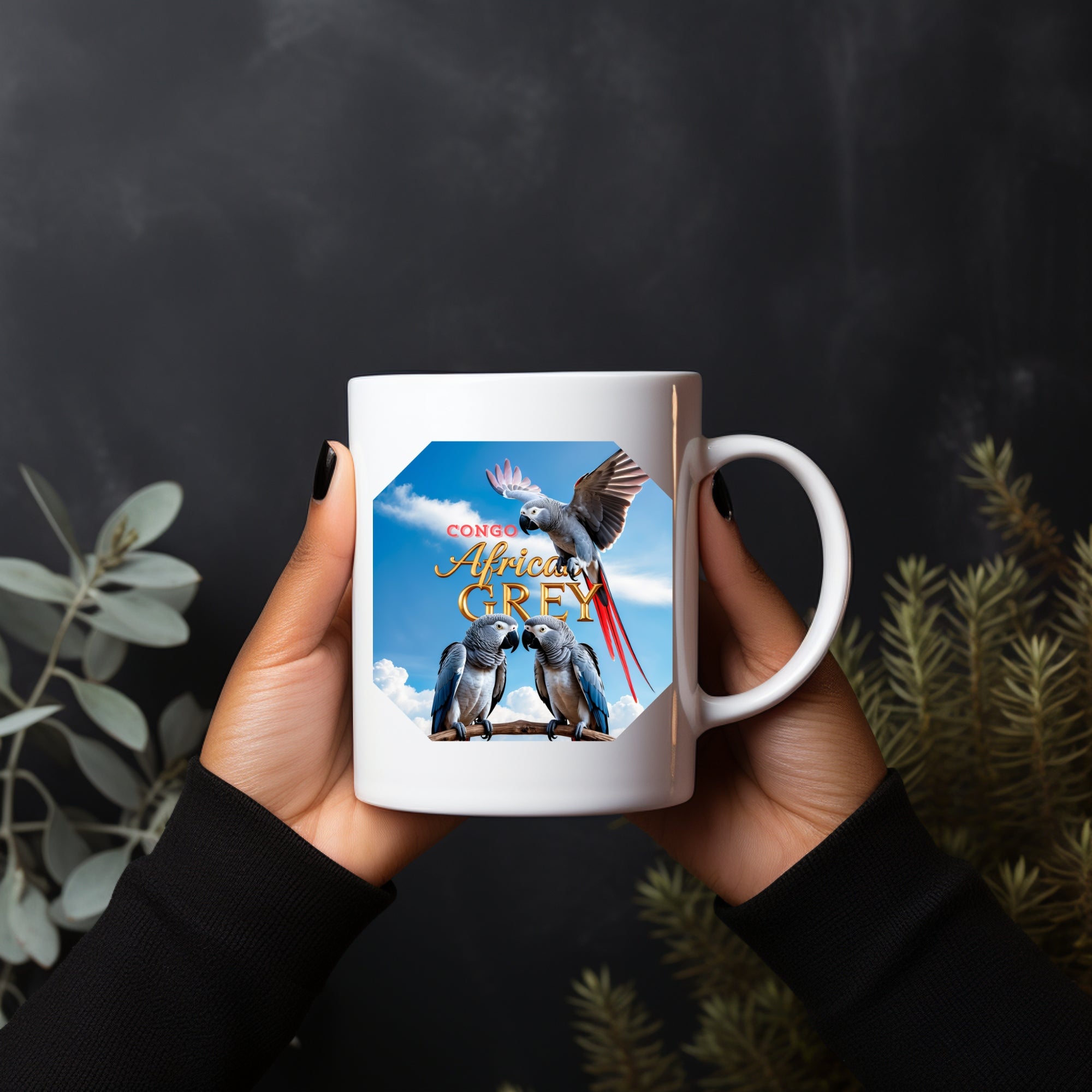 African Grey Congo Mug