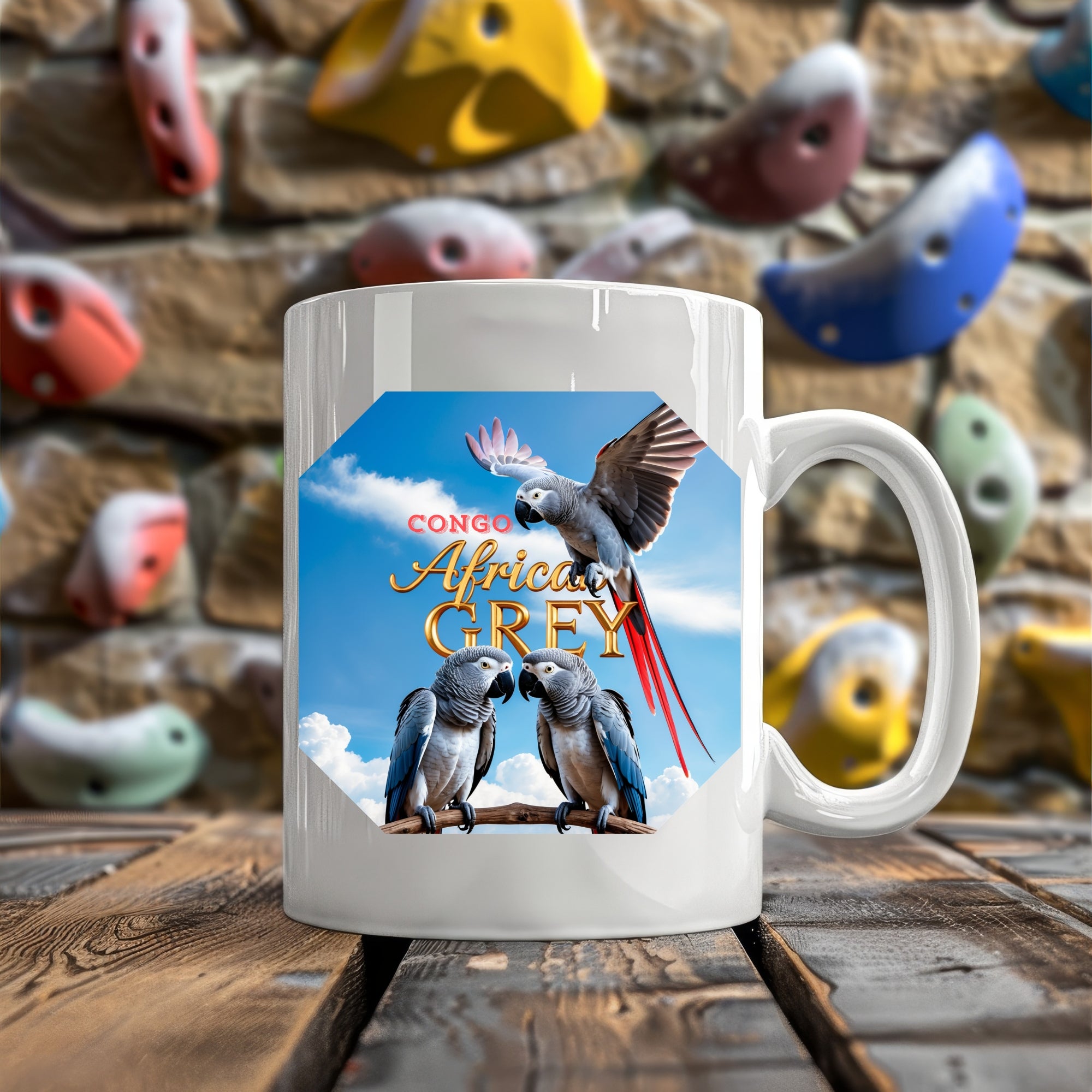African Grey Congo Mug