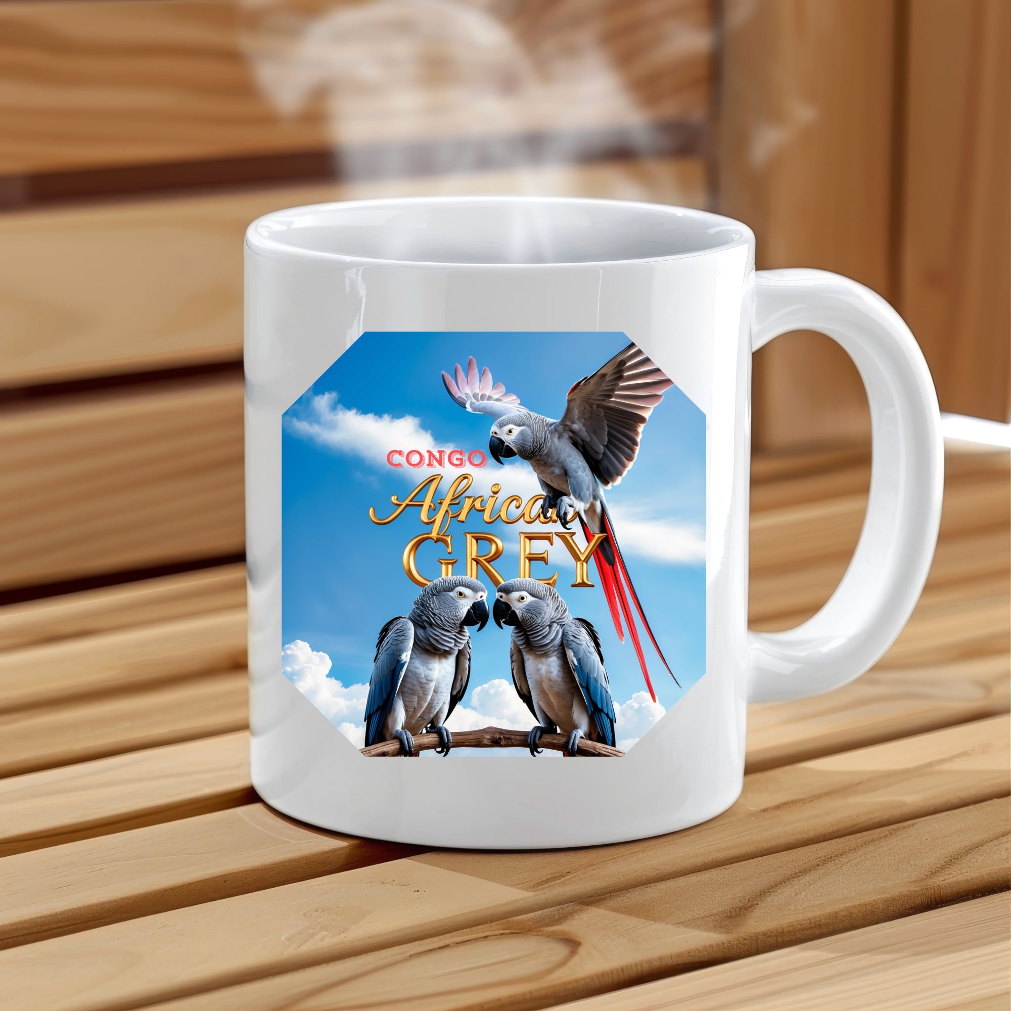 African Grey Congo Mug