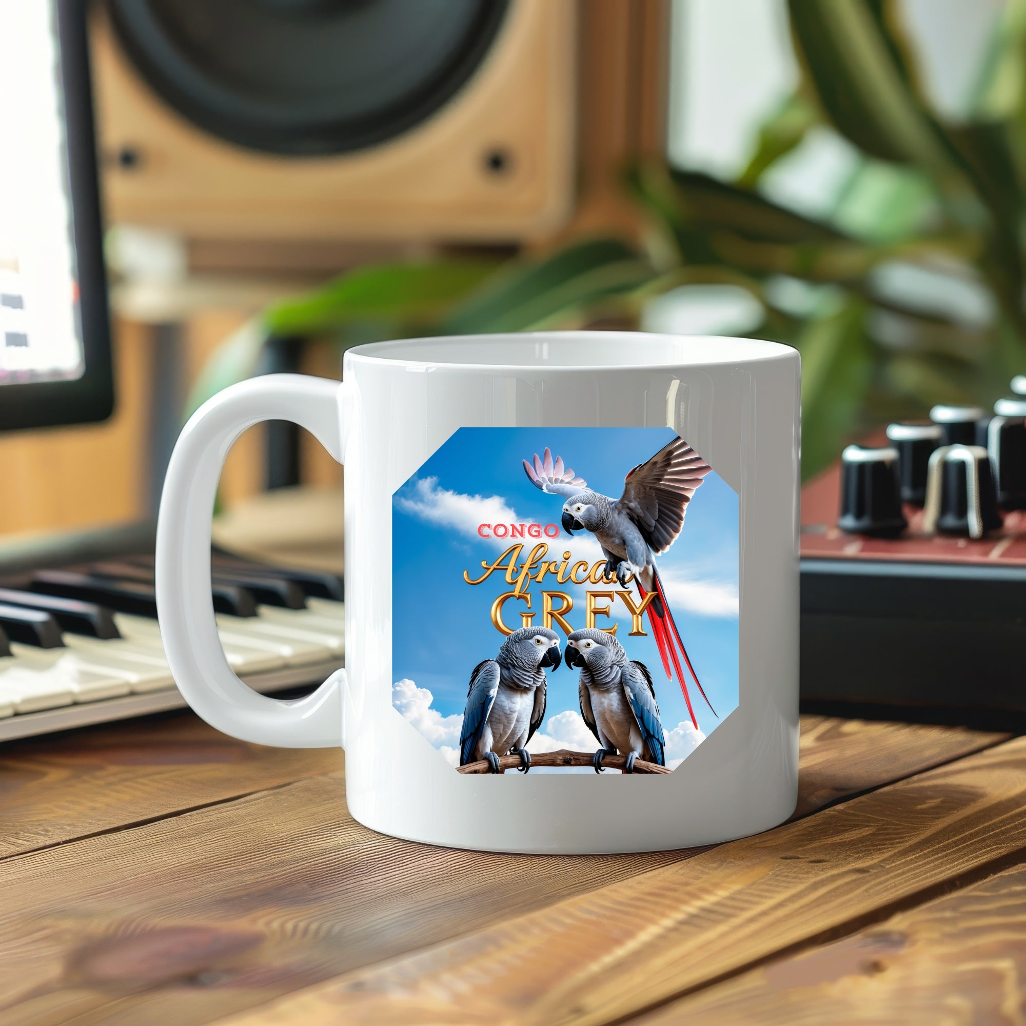 African Grey Congo Mug