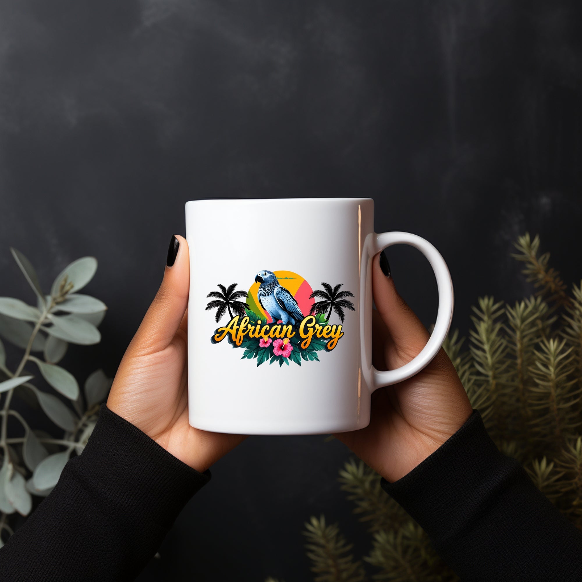 African Grey Mug