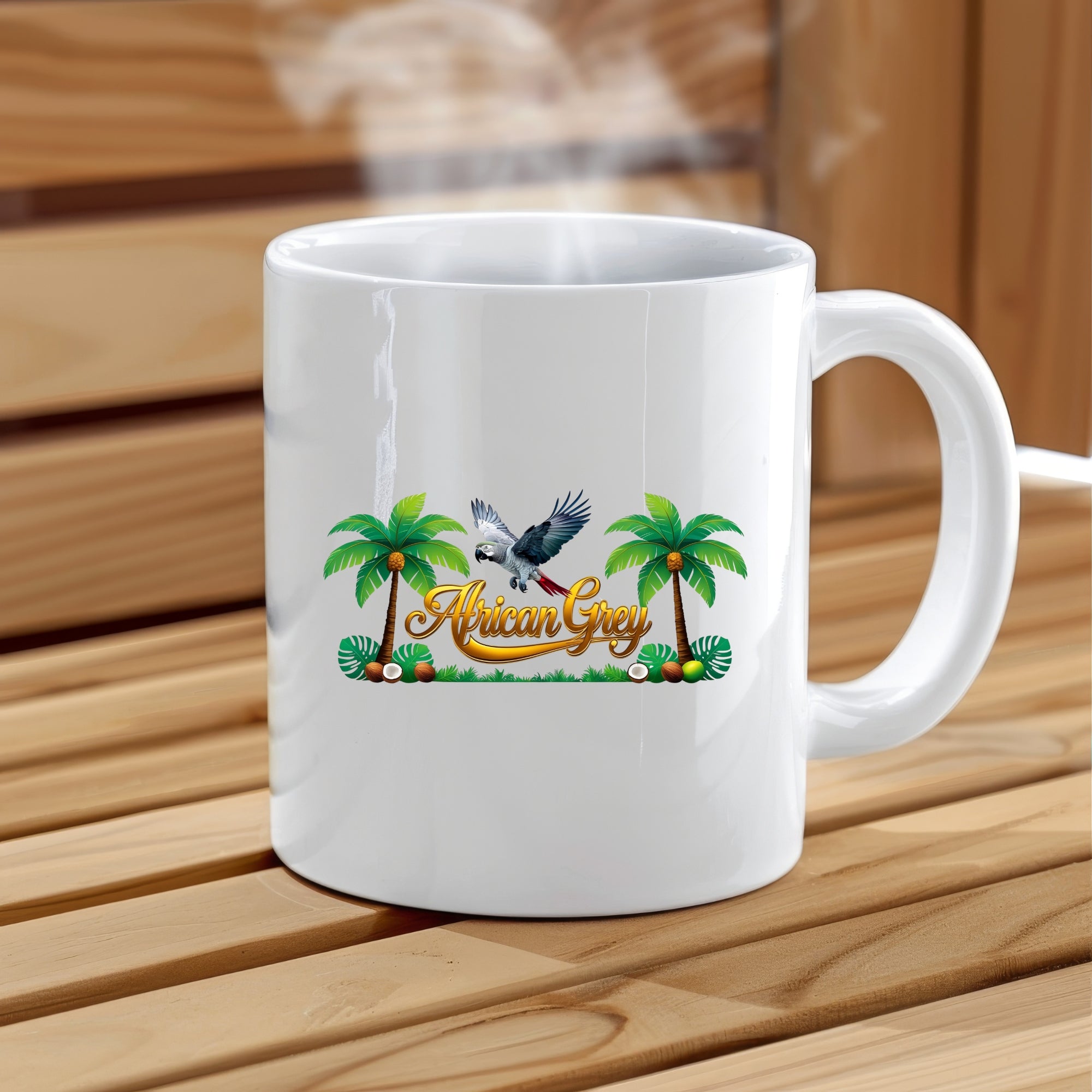 African Grey Mug