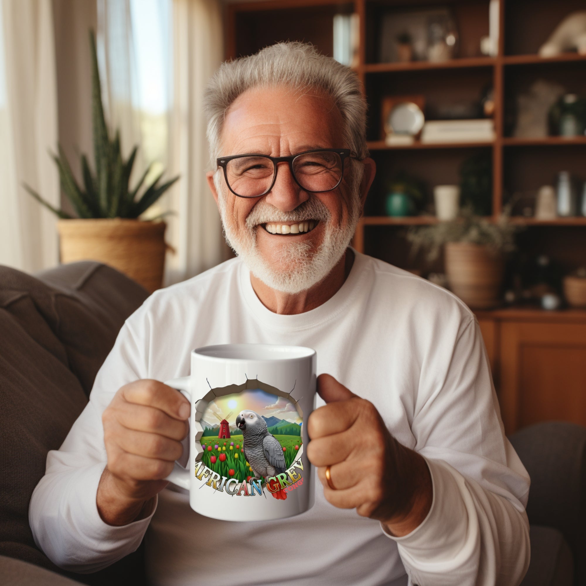 African Grey Congo Mug