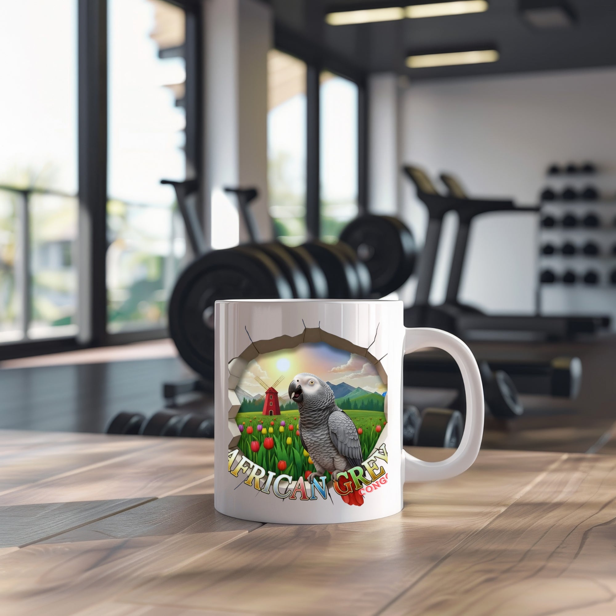 African Grey Congo Mug