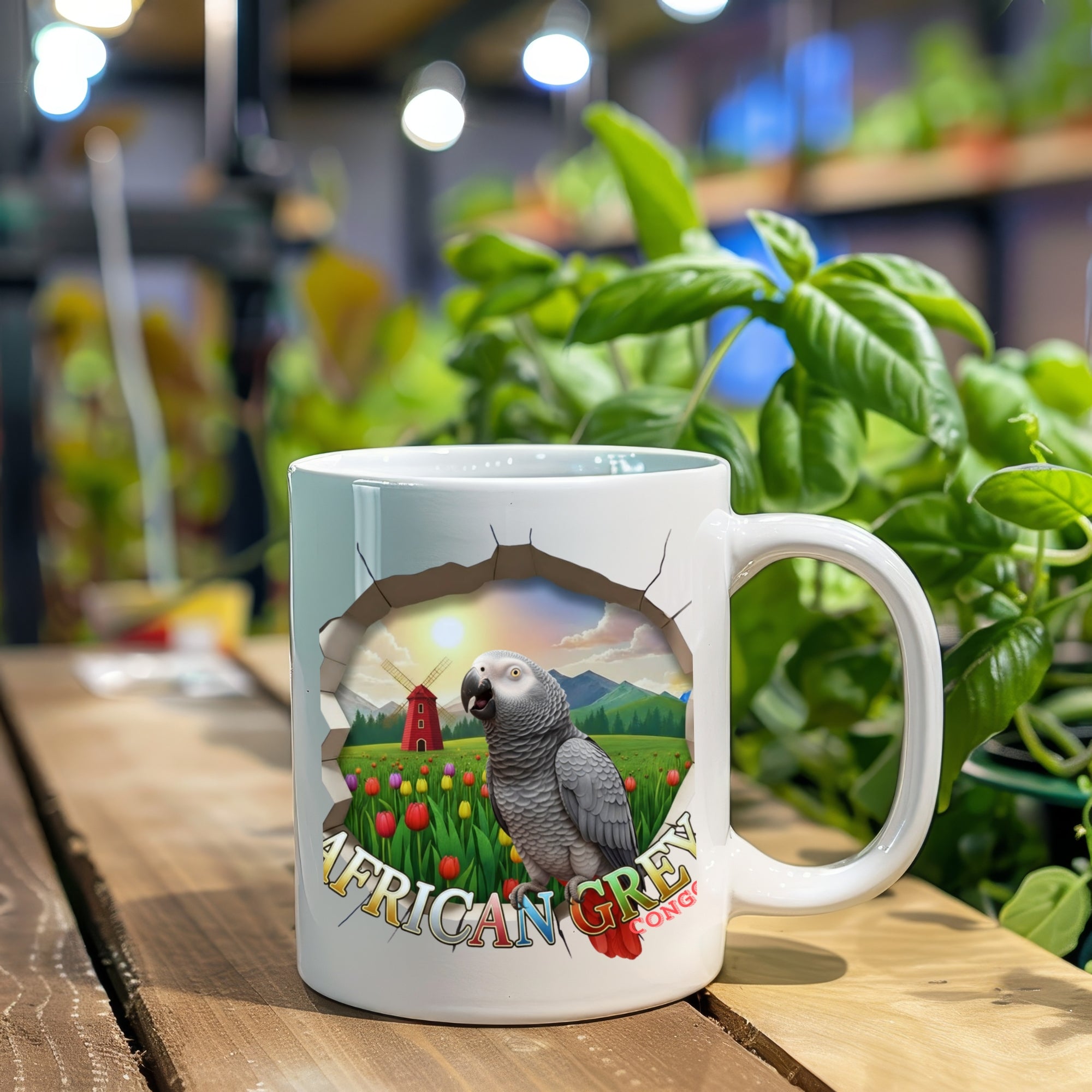 African Grey Congo Mug