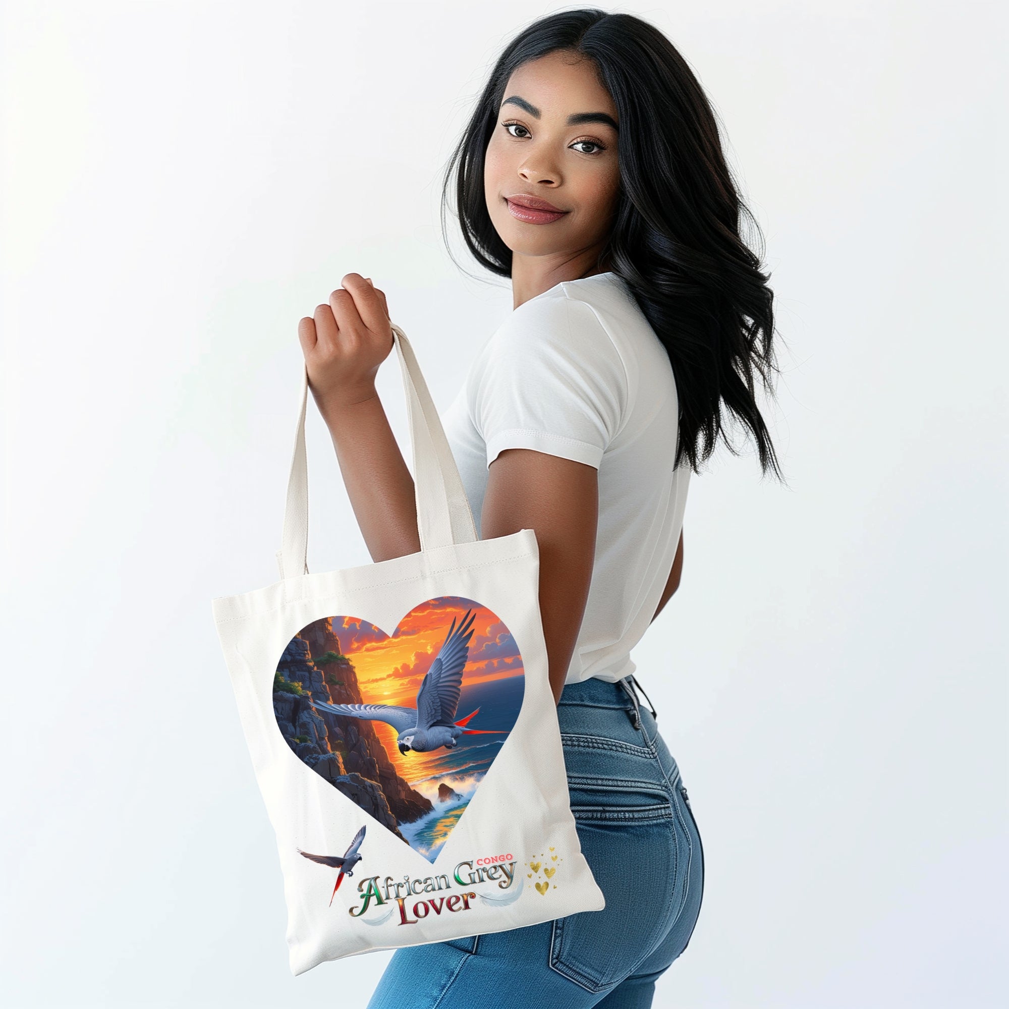 African Grey Lover Tote Bag