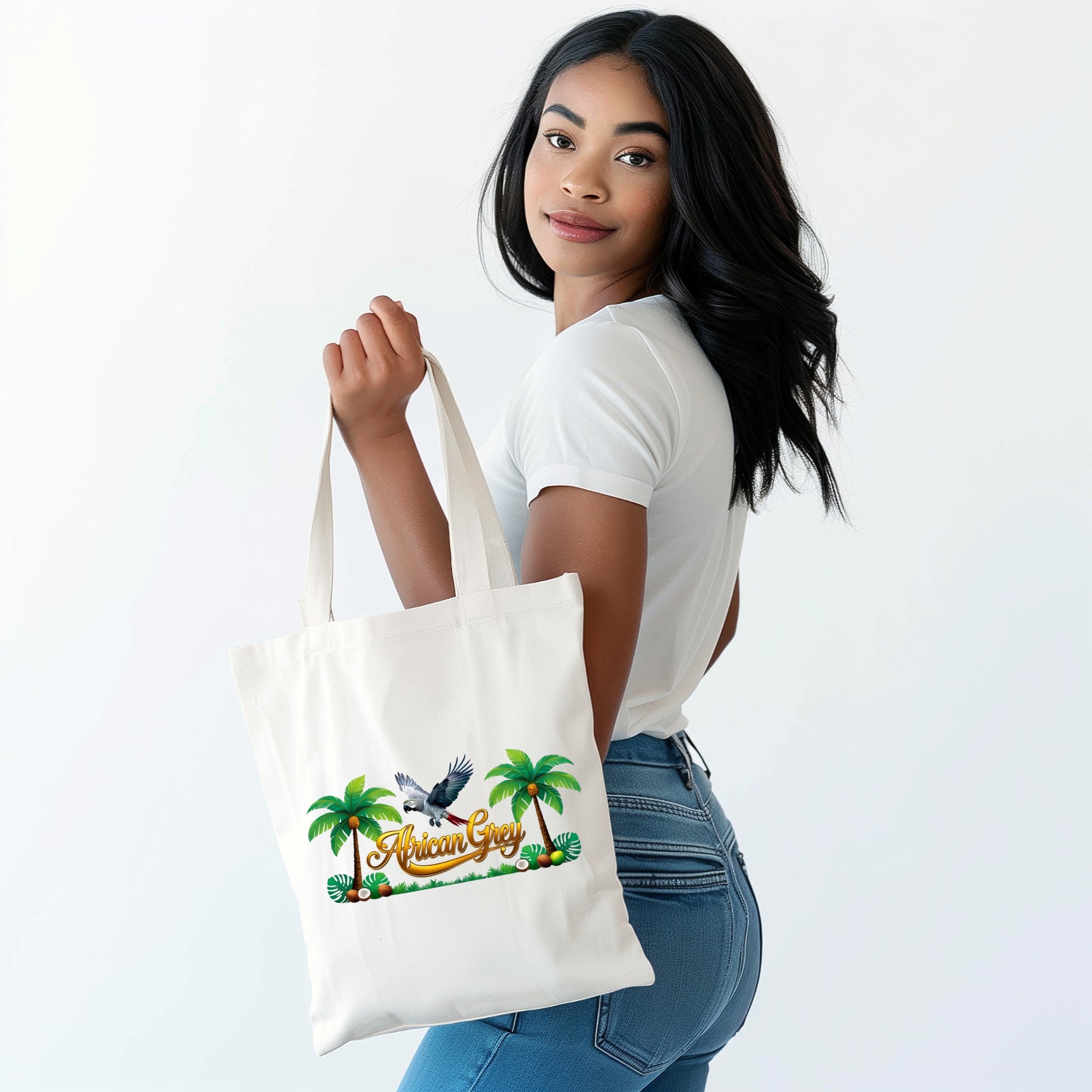 African Grey Tote Bag