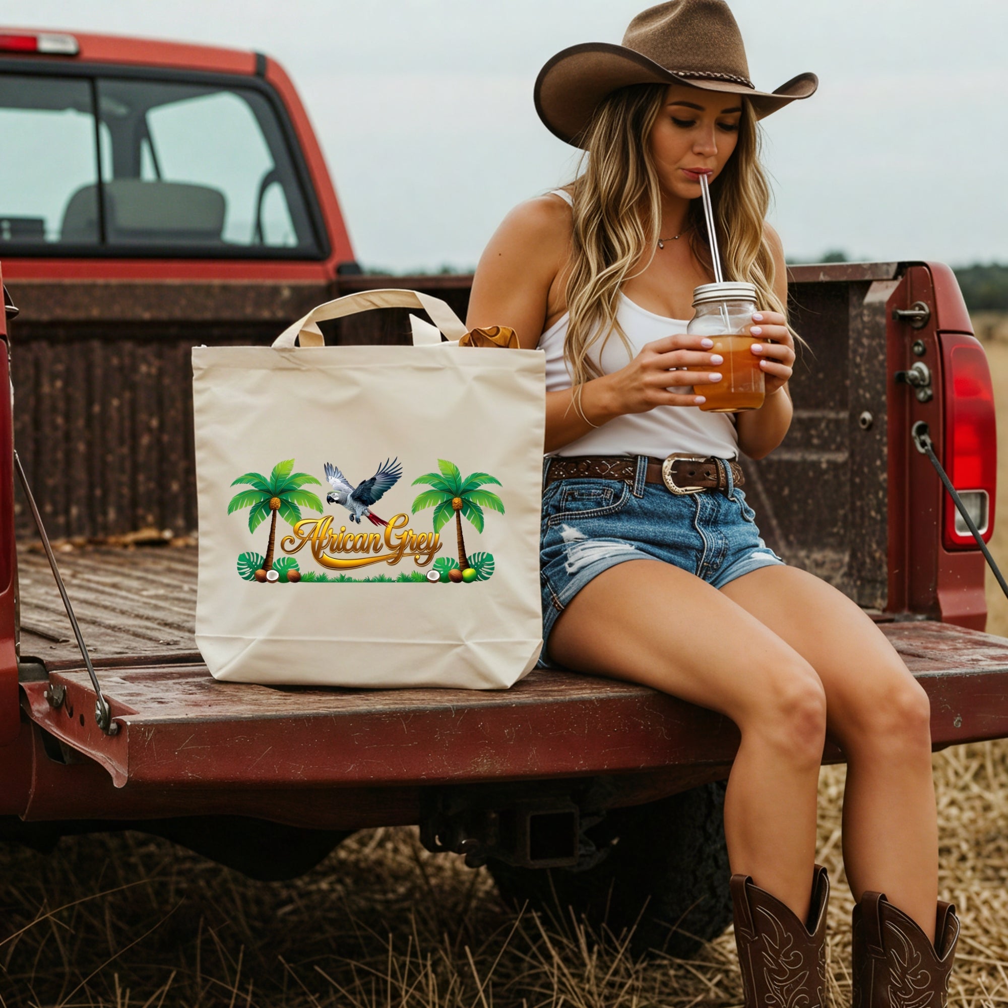 African Grey Tote Bag