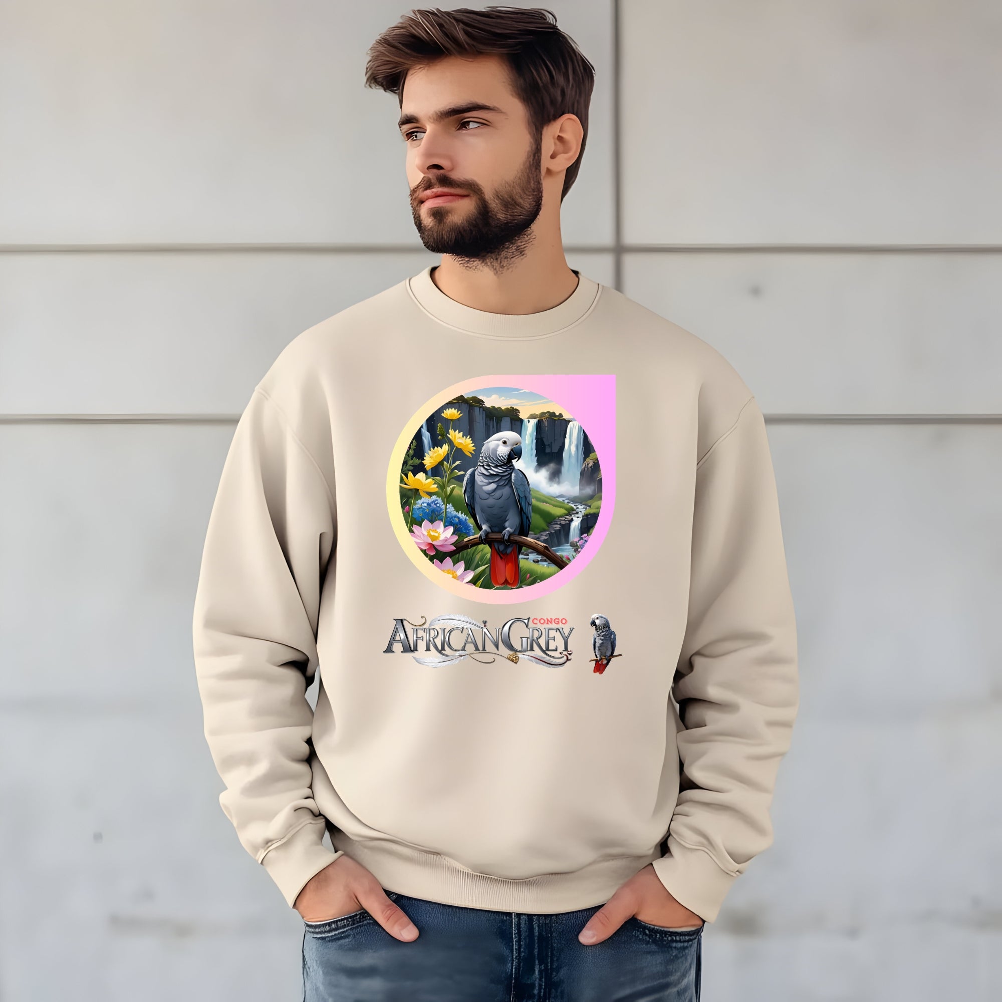 African Grey Congo Sweatshirt