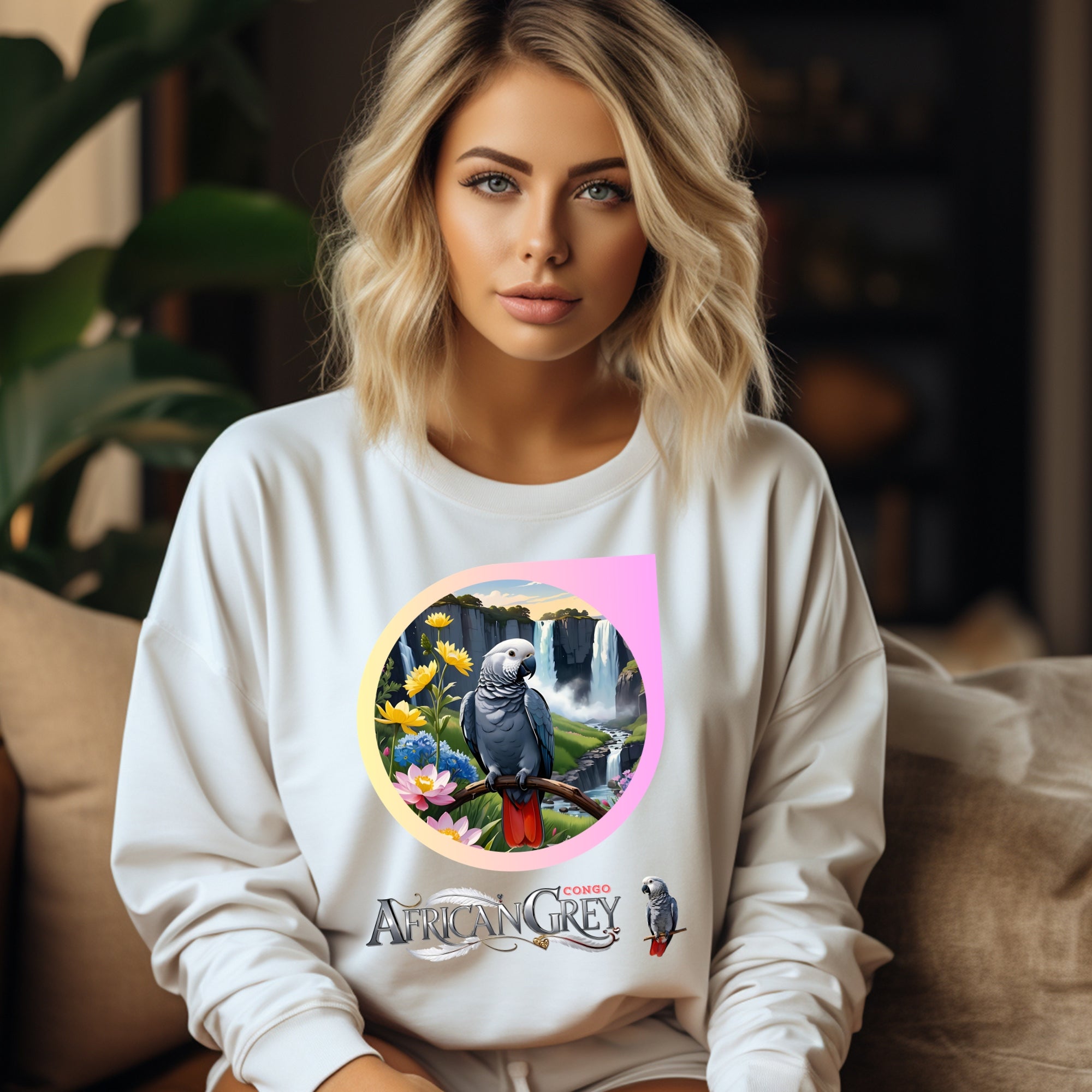 African Grey Congo Sweatshirt