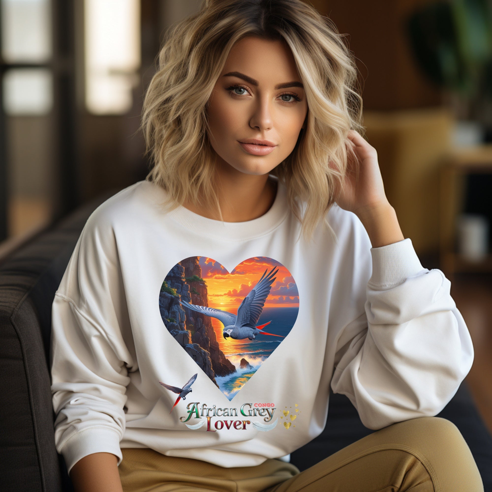African Grey Sweatshirt