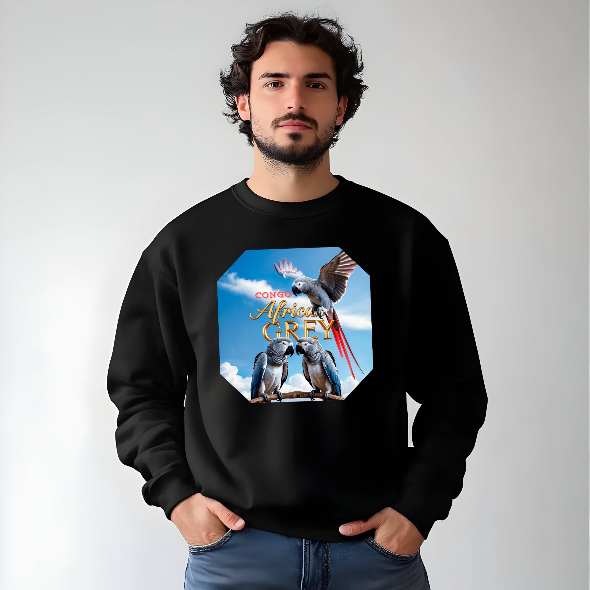 African Grey Congo Sweatshirt