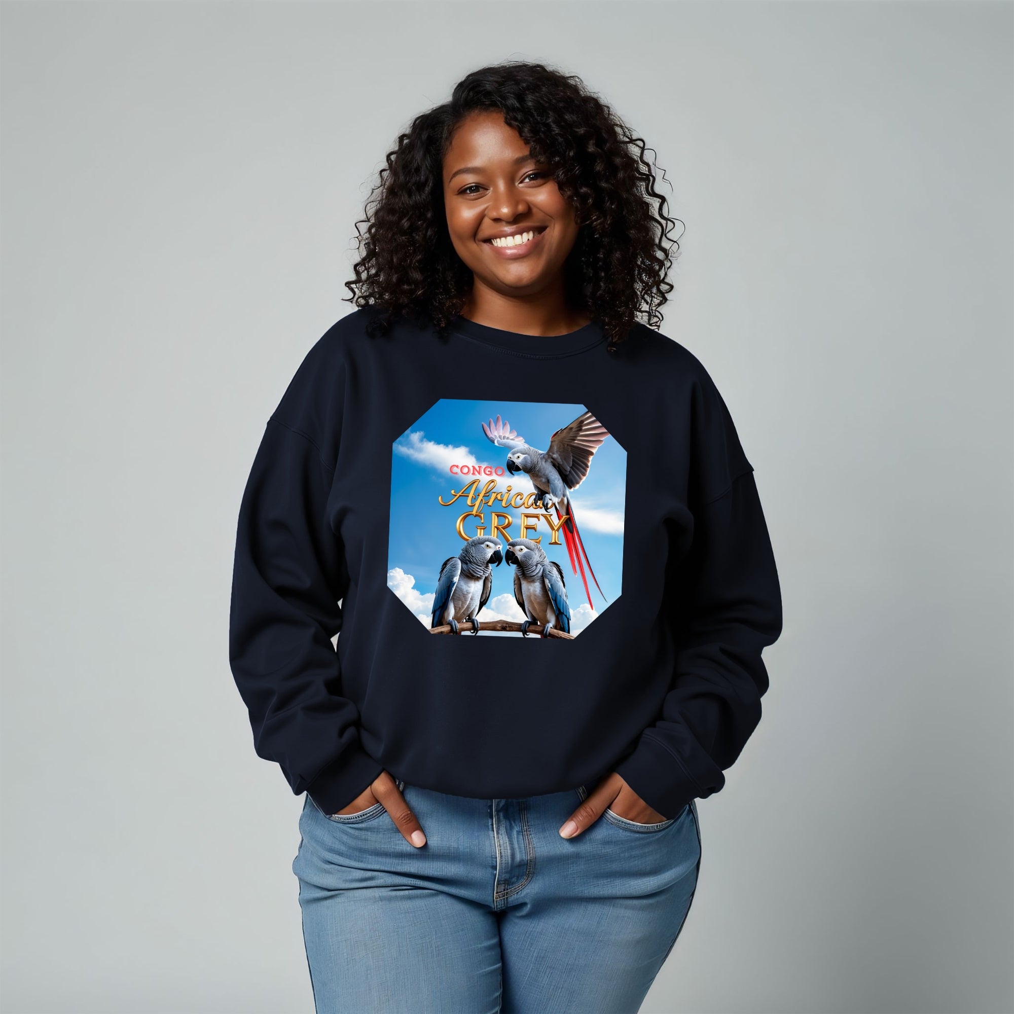 African Grey Congo Sweatshirt