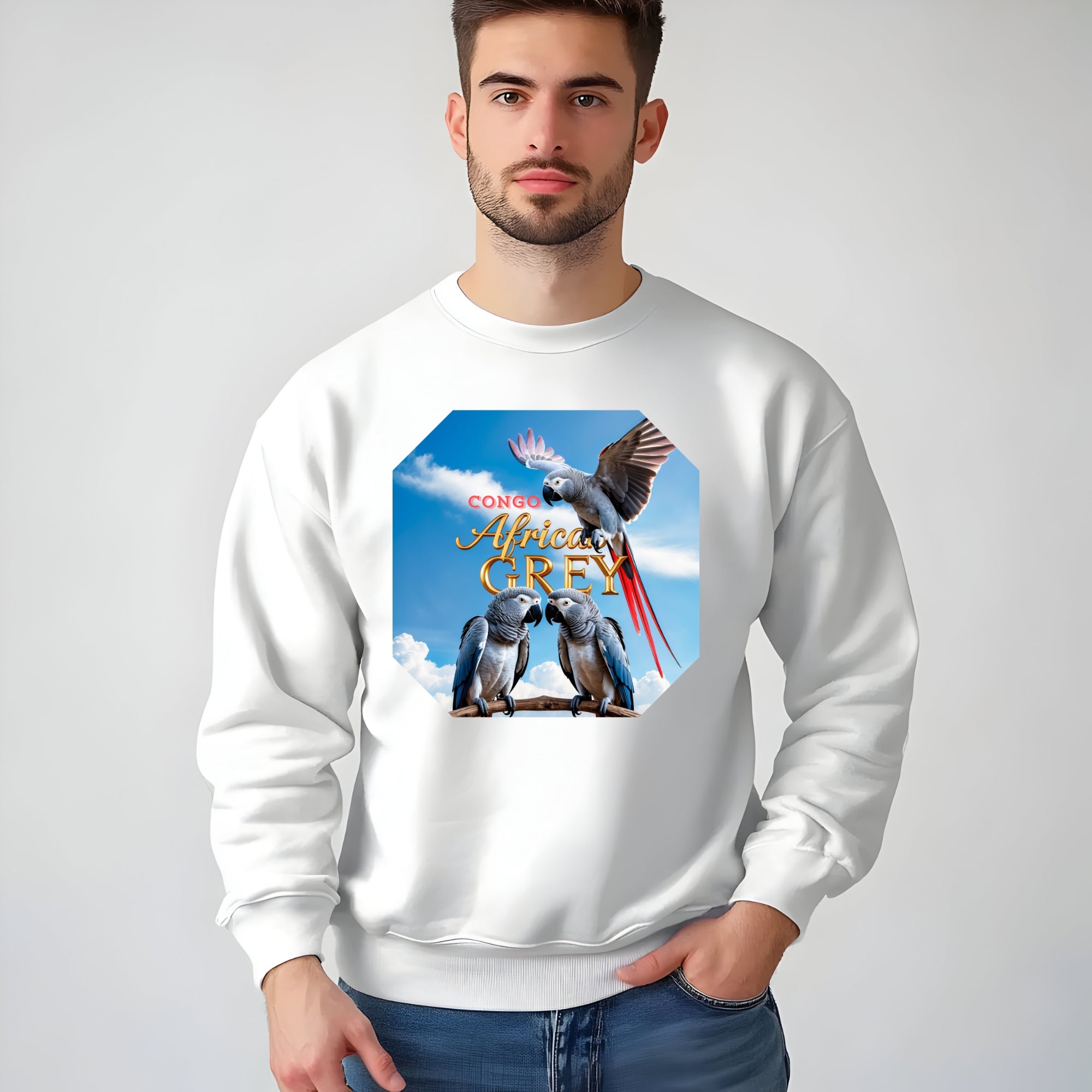 African Grey Congo Sweatshirt