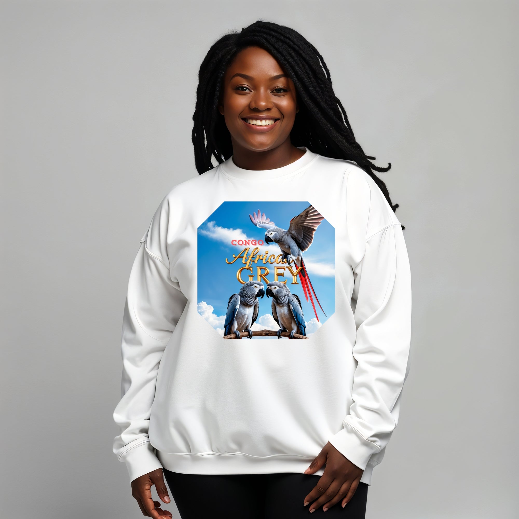 African Grey Congo Sweatshirt
