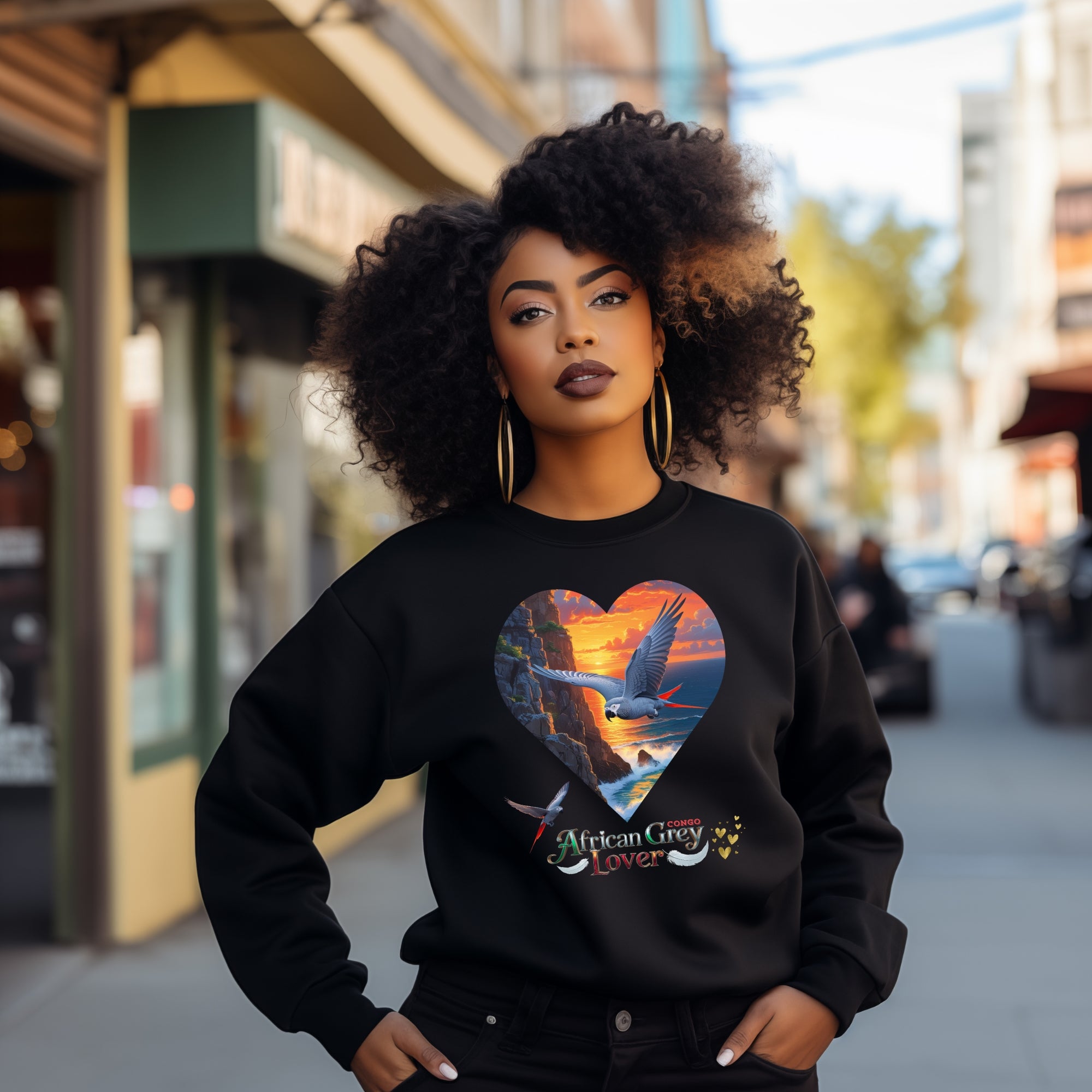 African Grey Sweatshirt