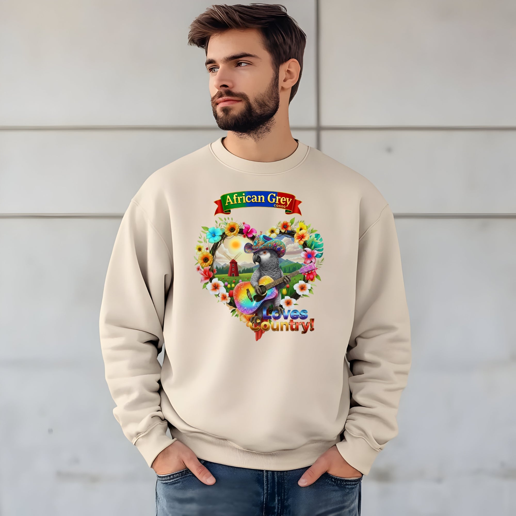 African Grey Congo Country Lover Sweatshirt