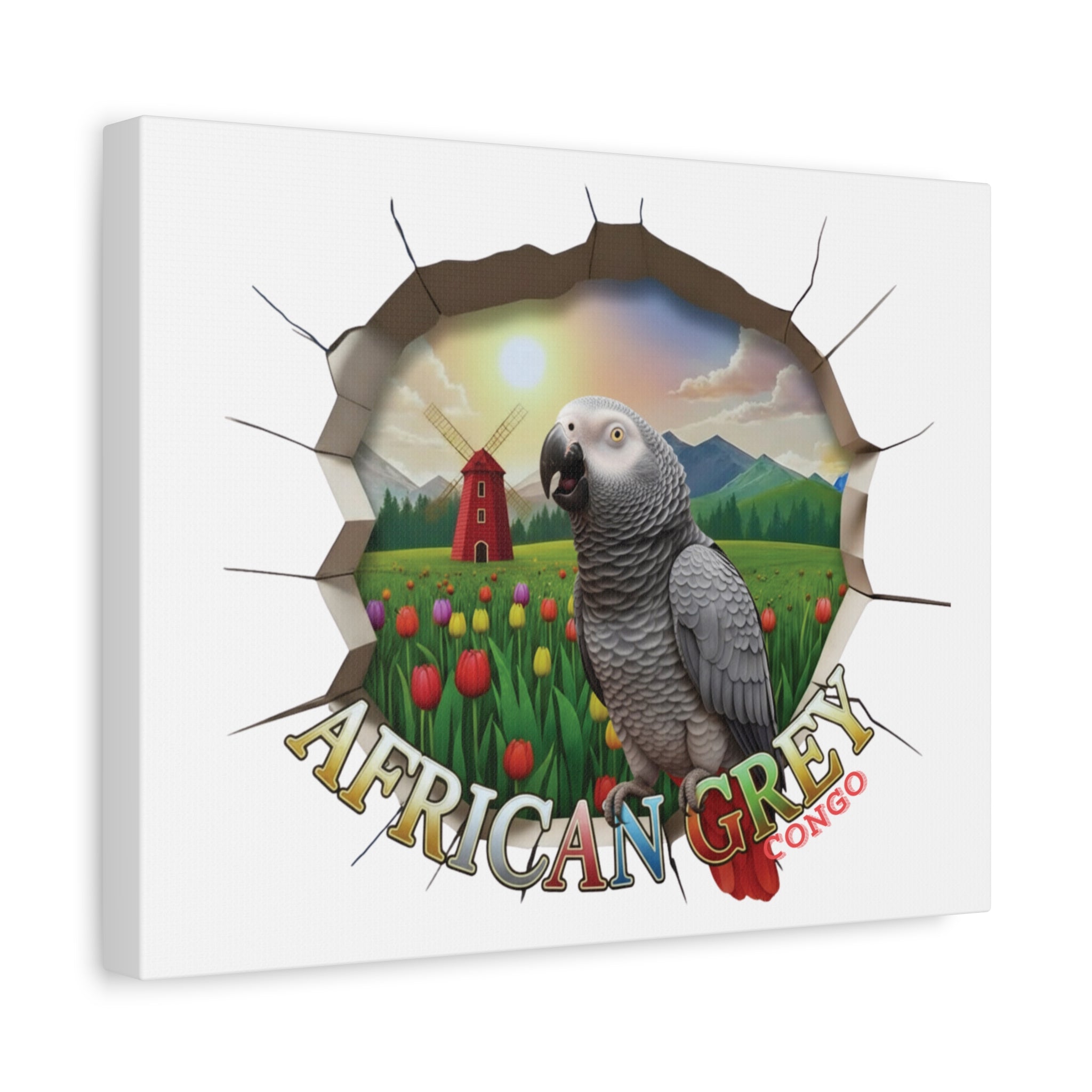 African Grey Congo Nature Wall-Hanging