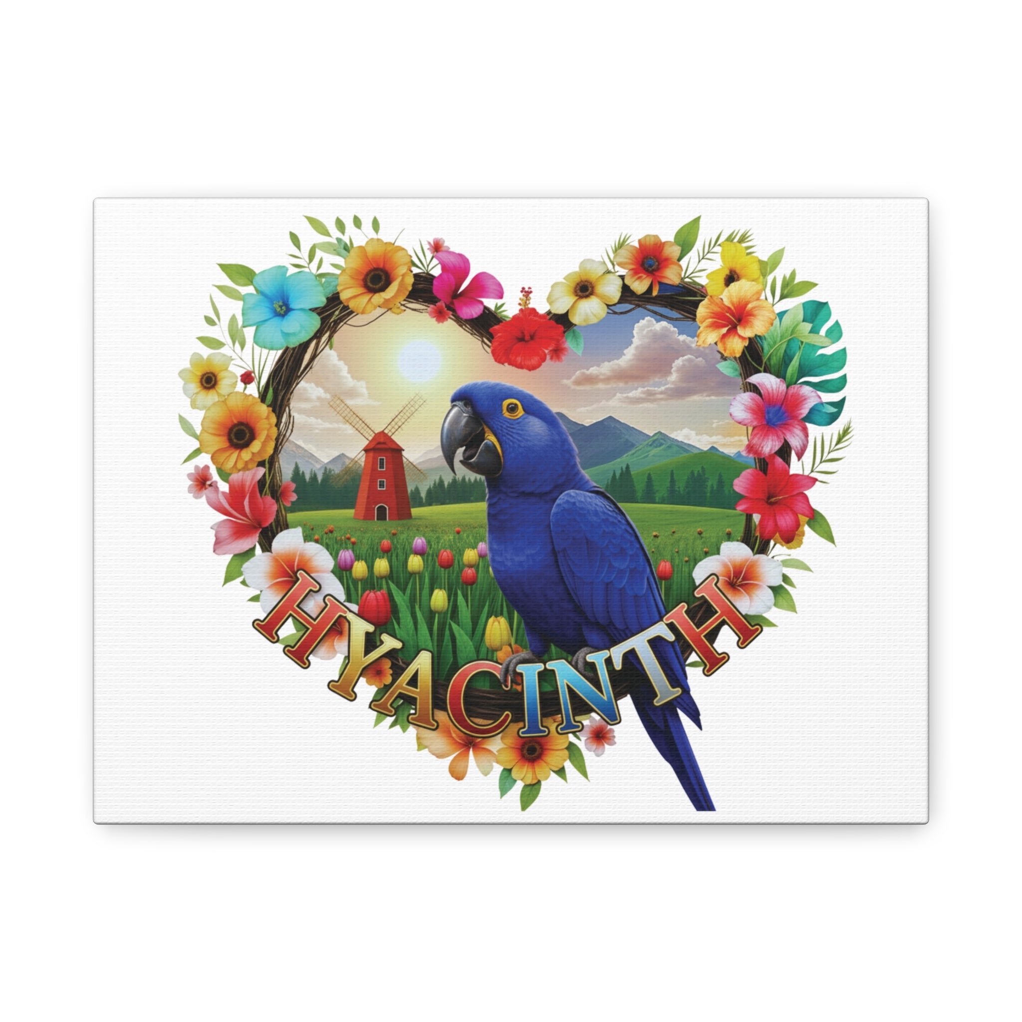 Hyacinth Heart Design Wall-Hanging